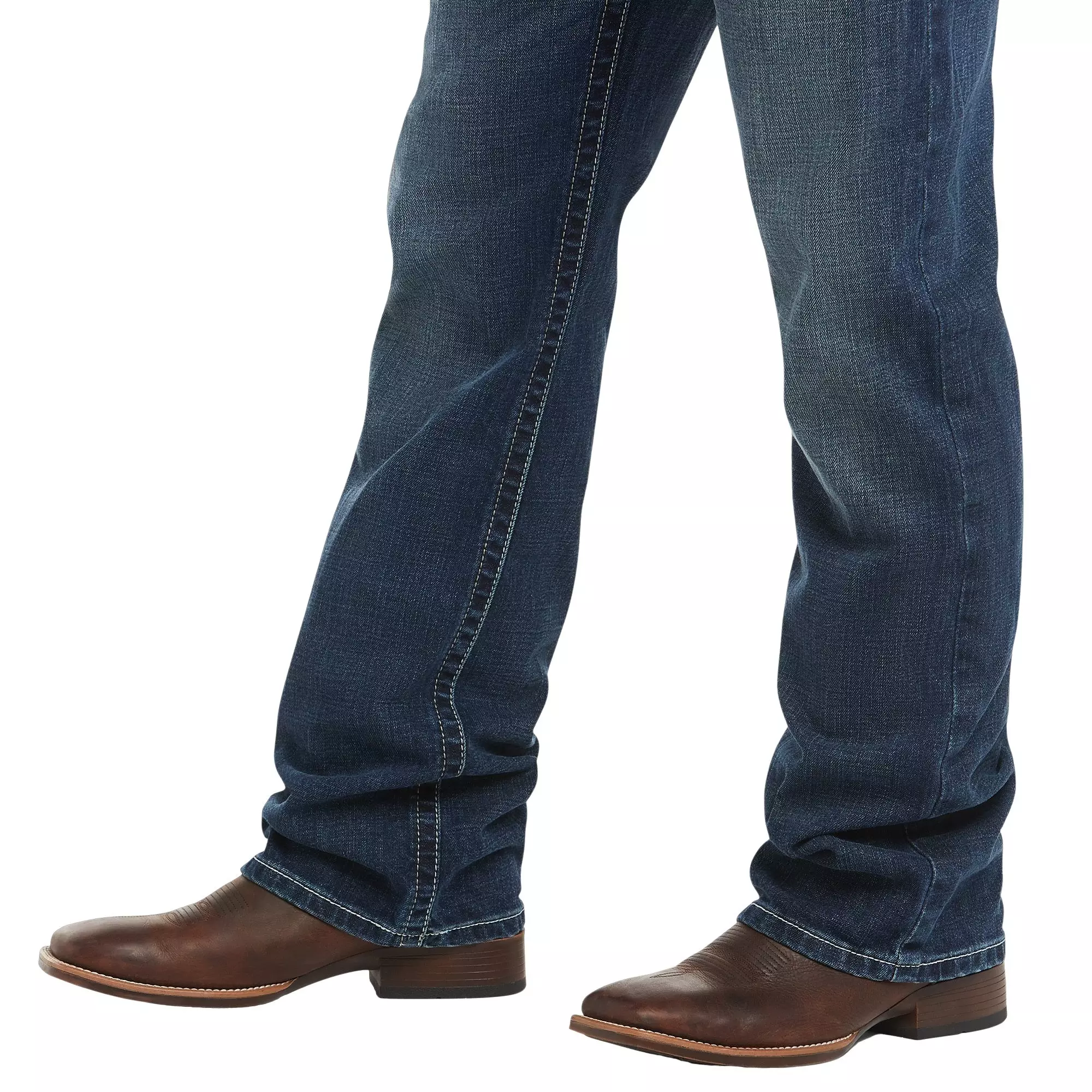 Ariat Men's M4 Straight Adkins Turnout Bootcut Jeans - BLUE