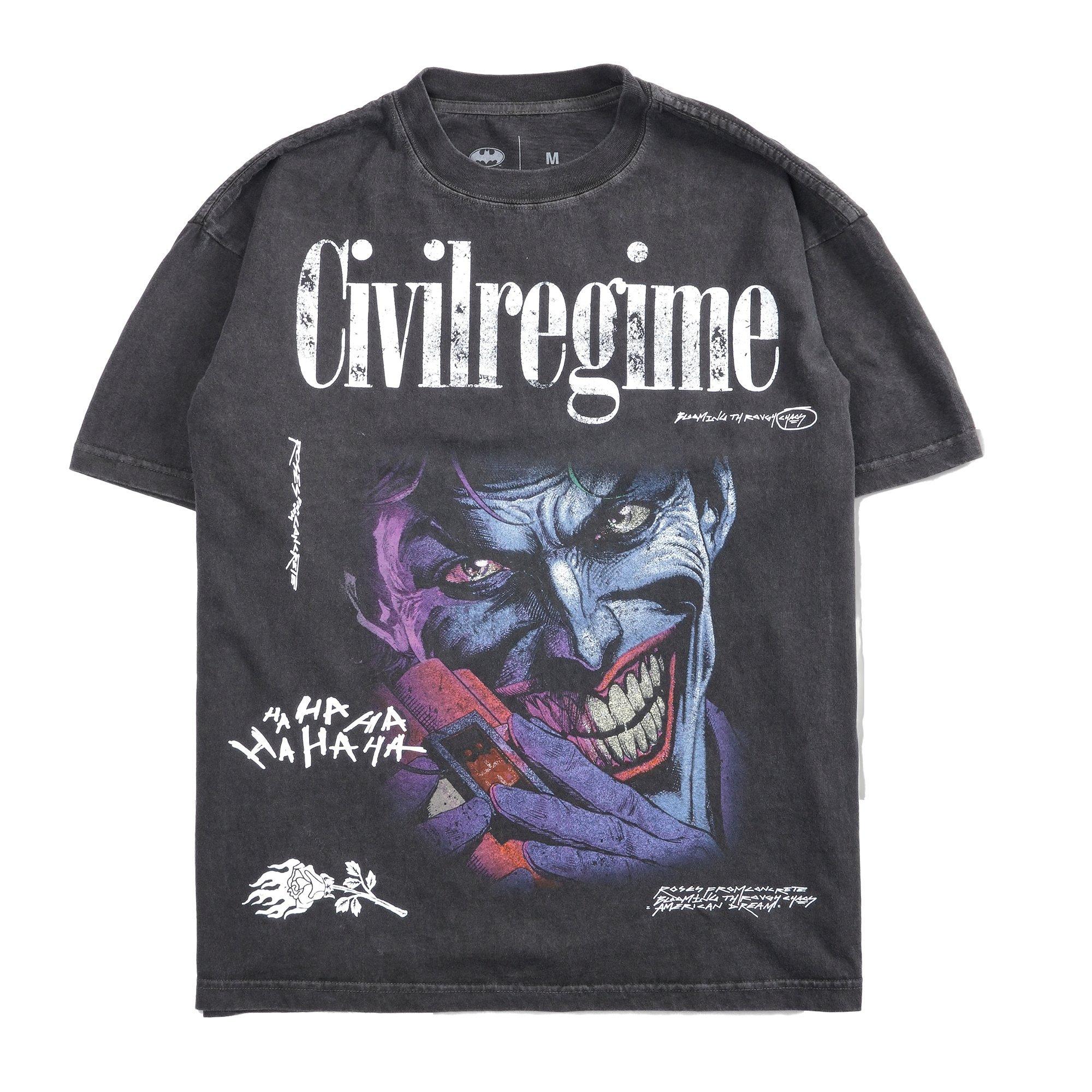 Civil Regime Men's Joker Last Laugh SST Tee - BLACK Thumbnail View 1