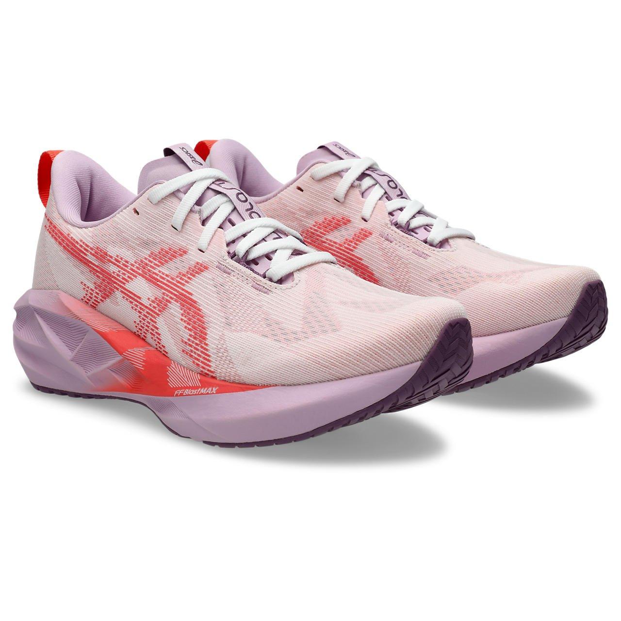 ASICS NOVABLAST 5 "White/Coral Reef" Women's Running Shoe - WHITE/CORAL Thumbnail View 7
