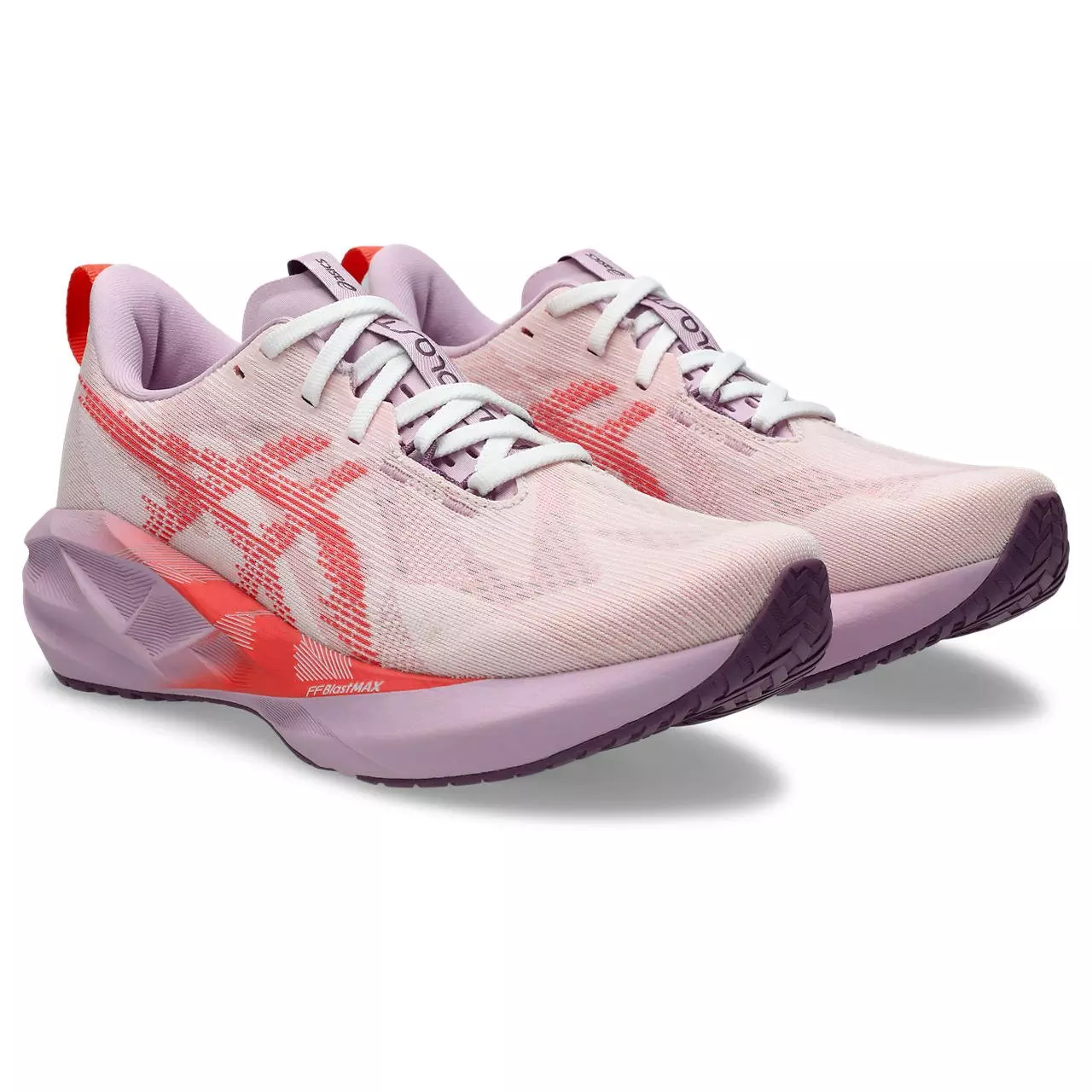 ASICS NOVABLAST 5 "White/Coral Reef" Women's Running Shoe - WHITE/CORAL