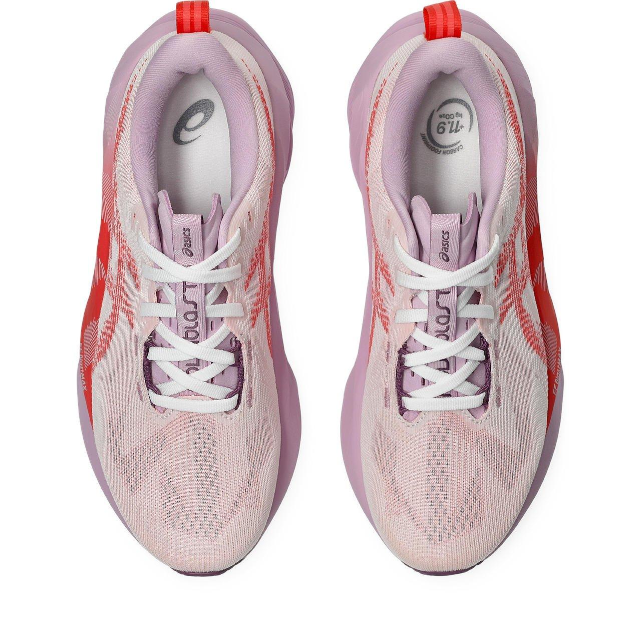 ASICS NOVABLAST 5 "White/Coral Reef" Women's Running Shoe - WHITE/CORAL Thumbnail View 8