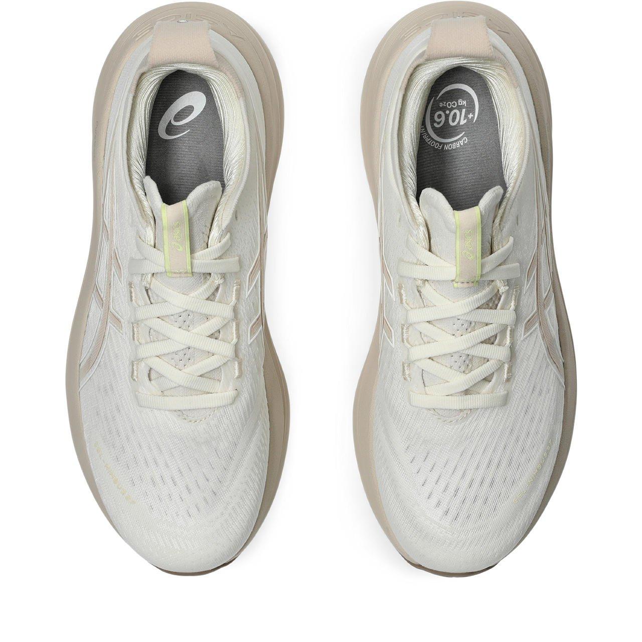 ASICS GEL-NIMBUS 27 "Cream/Mineral Beige" Women's Running Shoe - OFF-WHITE/KHAKI Thumbnail View 8