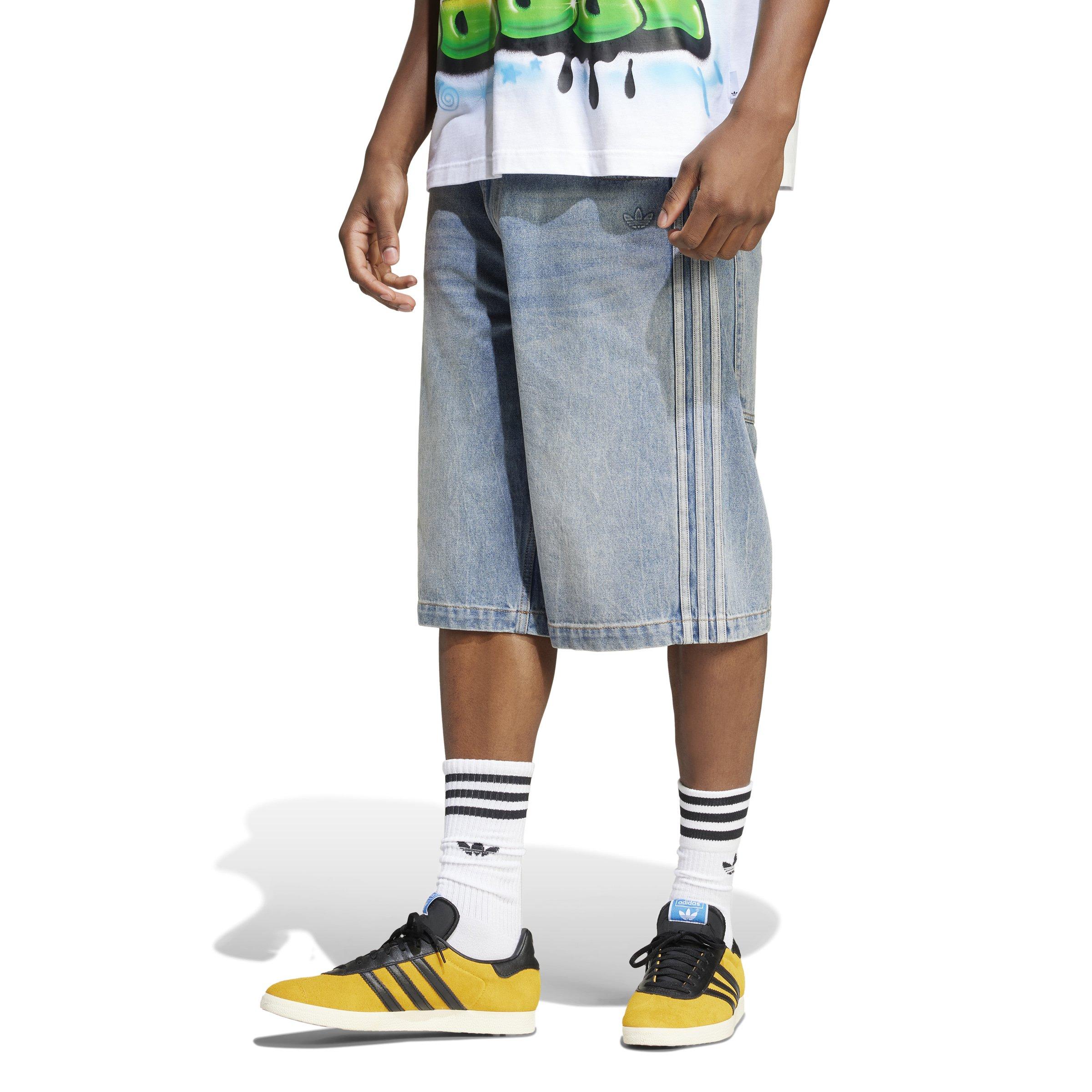 adidas Originals Men's Adilenium Season 3 Denim Shorts - BLUE Thumbnail View 1