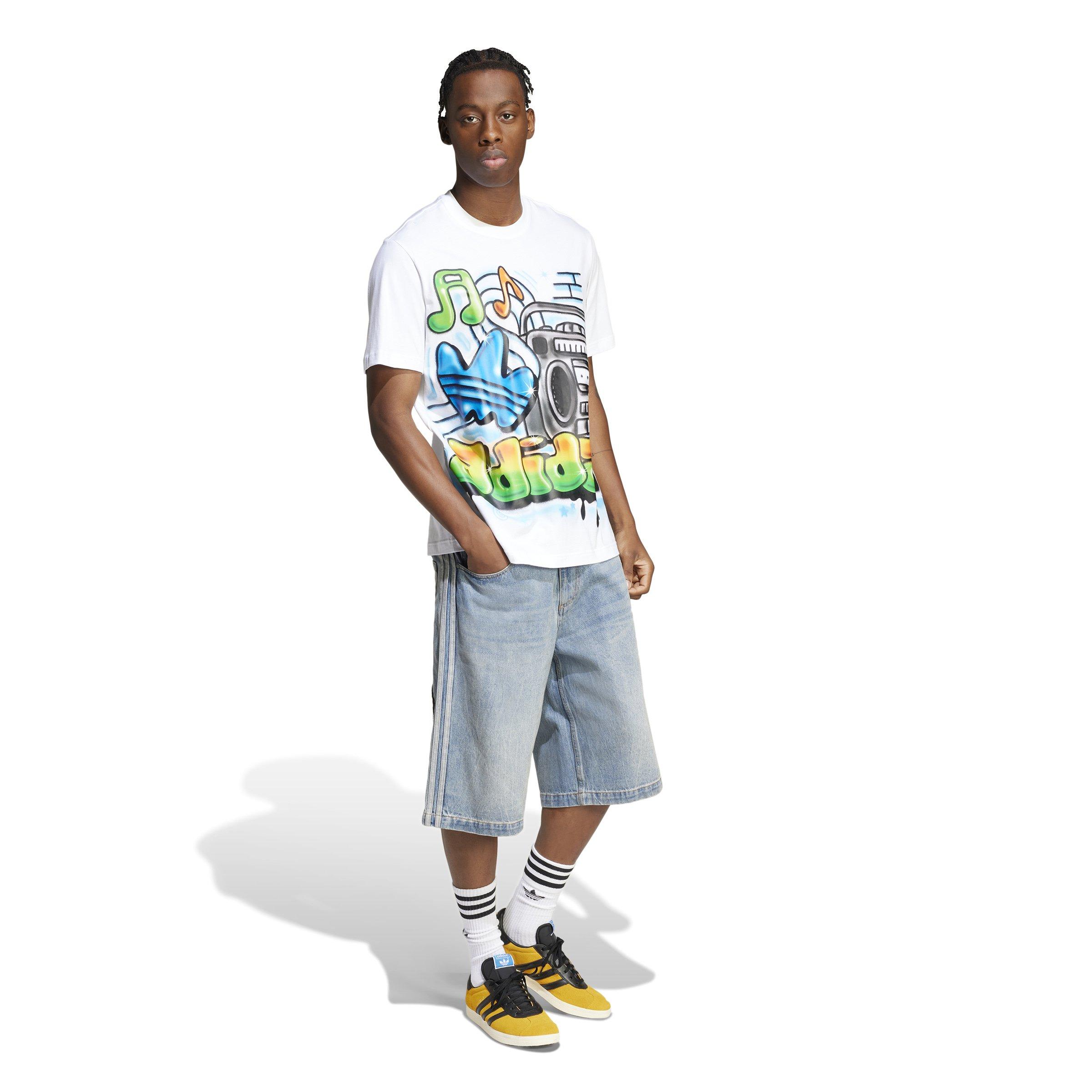 adidas Originals Men's Adilenium Season 3 Denim Shorts - BLUE Thumbnail View 5