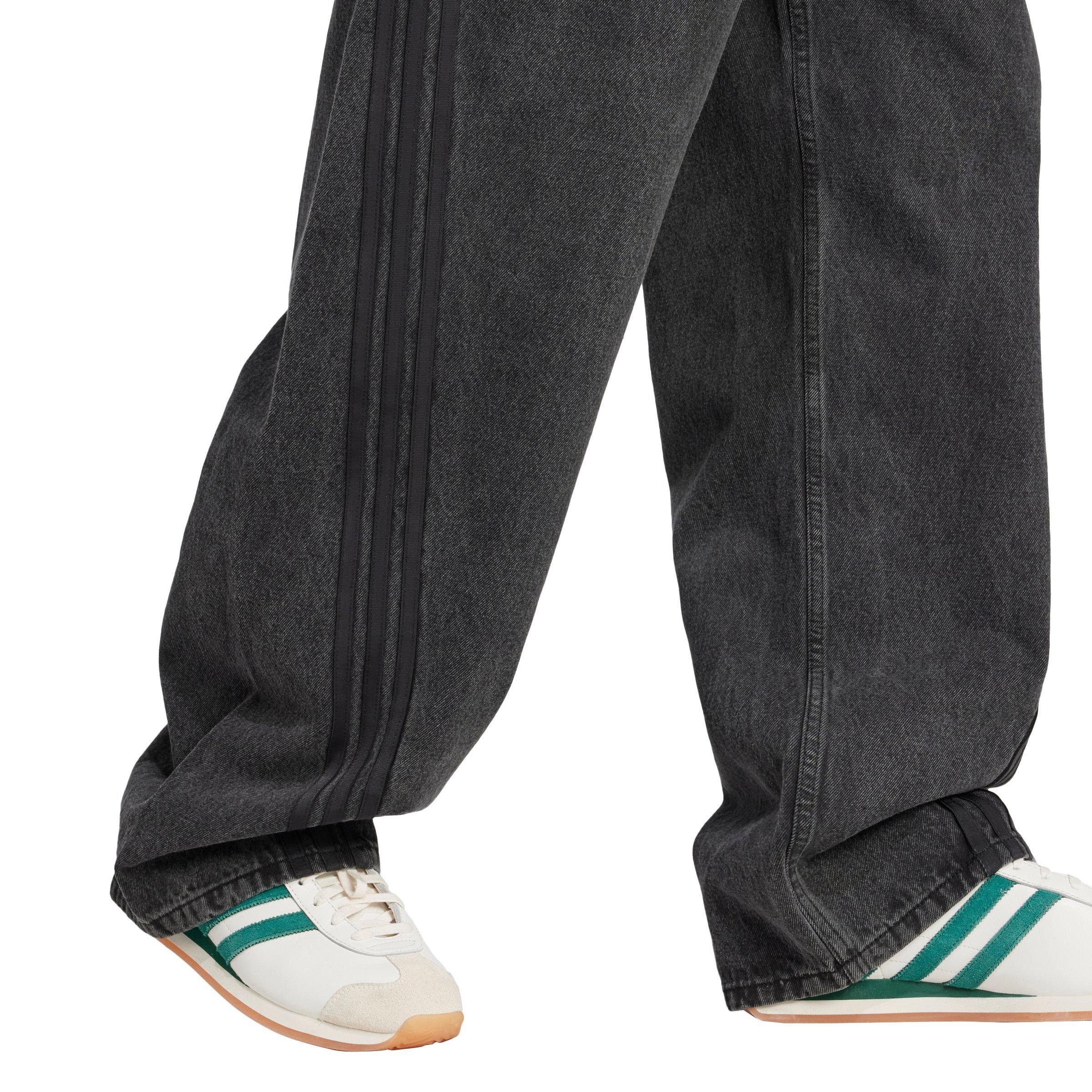adidas Originals Men's Adilenium Season 3 Loose Fit Denim Joggers - BLACK Thumbnail View 3