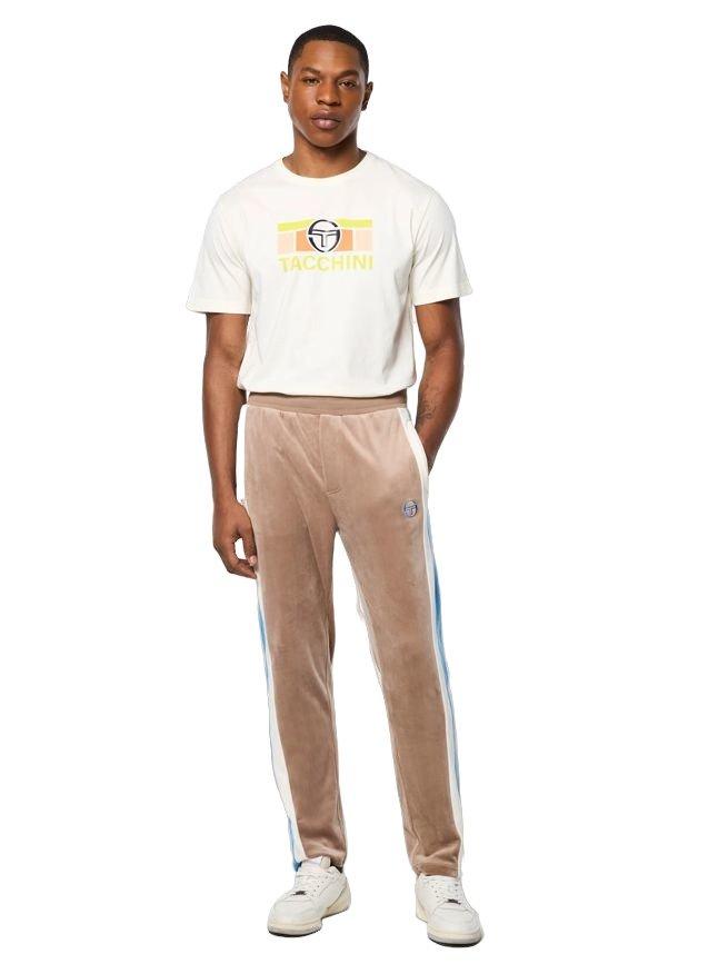 Sergio Tacchini Men's Lazaro Velour Track Pants - GREY