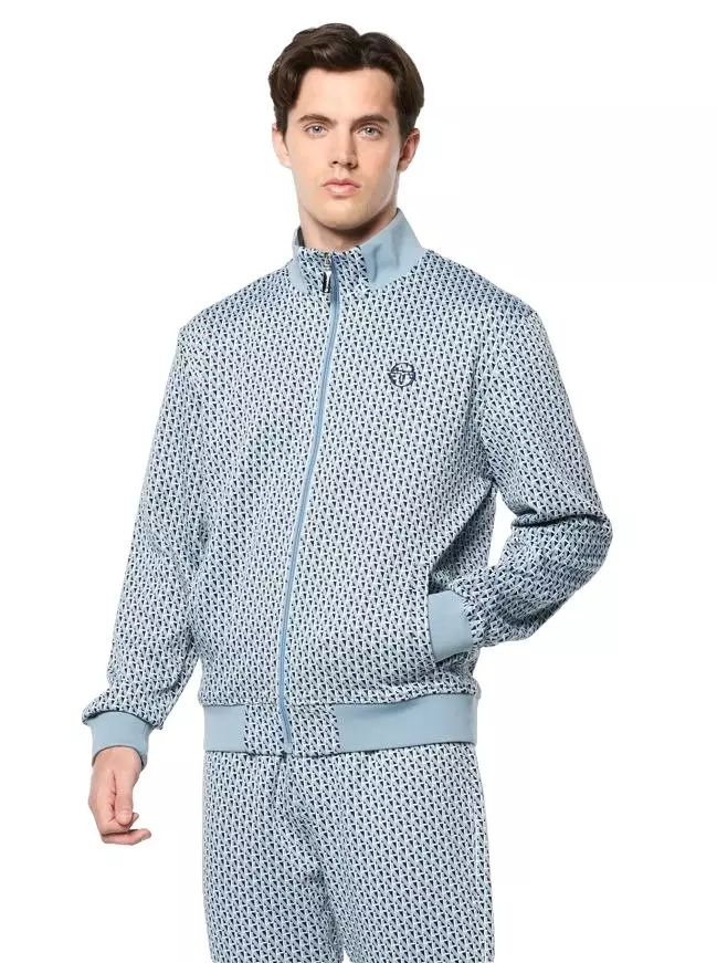 Sergio Tacchini Men's Paolo Knit Track Jacket - BLUE