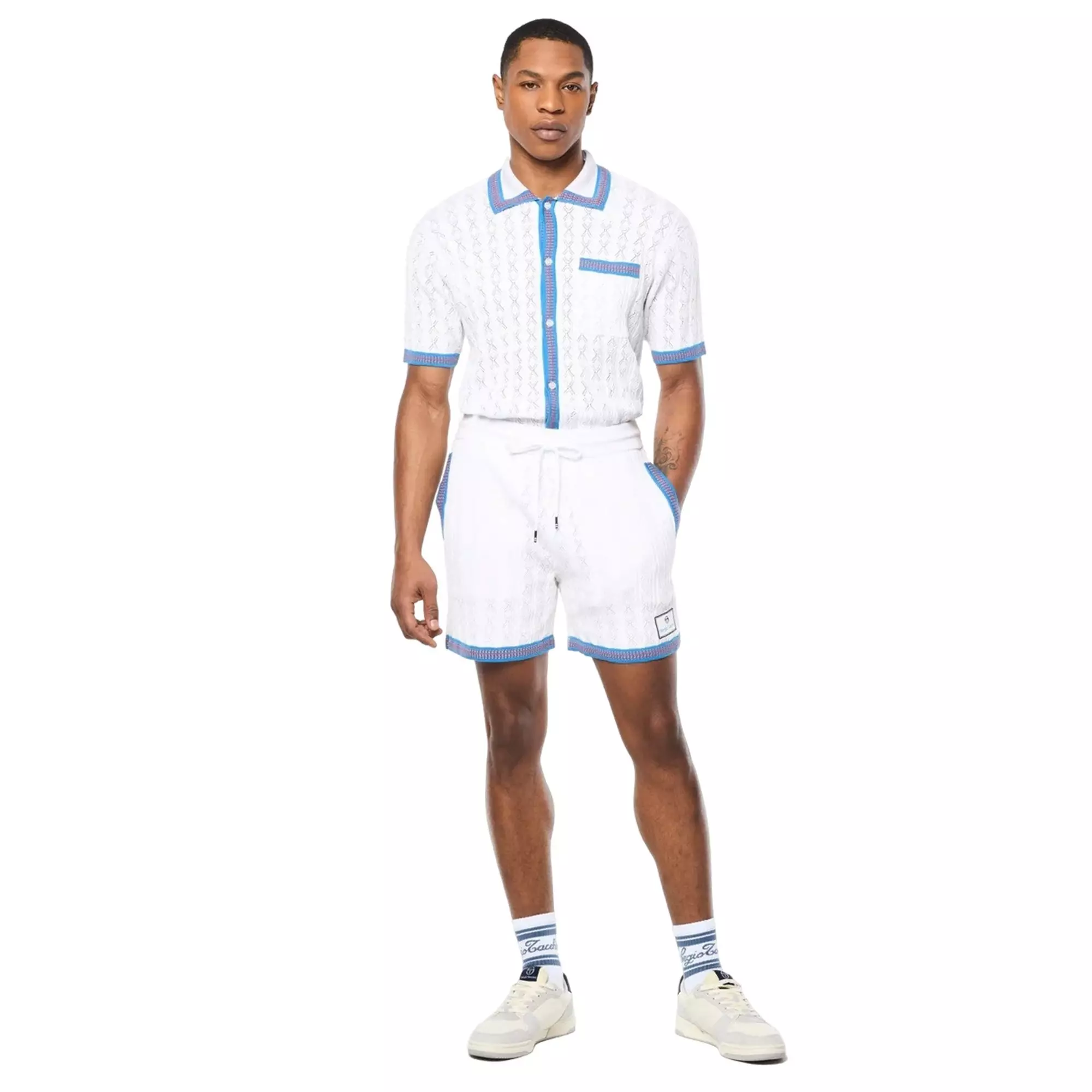 Sergio Tacchini Men's Aldo Pontielle Shorts - WHITE