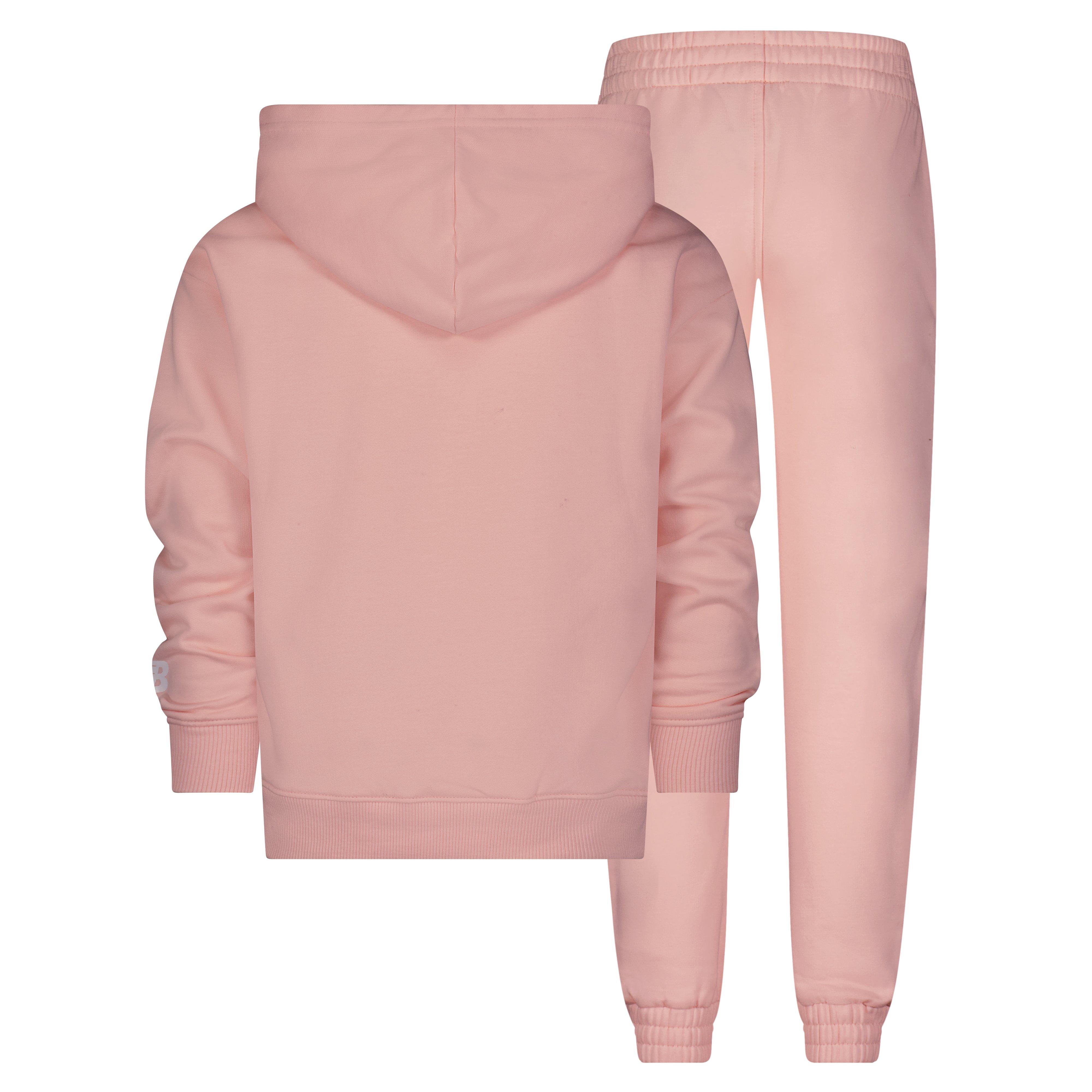 New Balance Little Girls' 2-Piece Pullover Pink Jogger Set