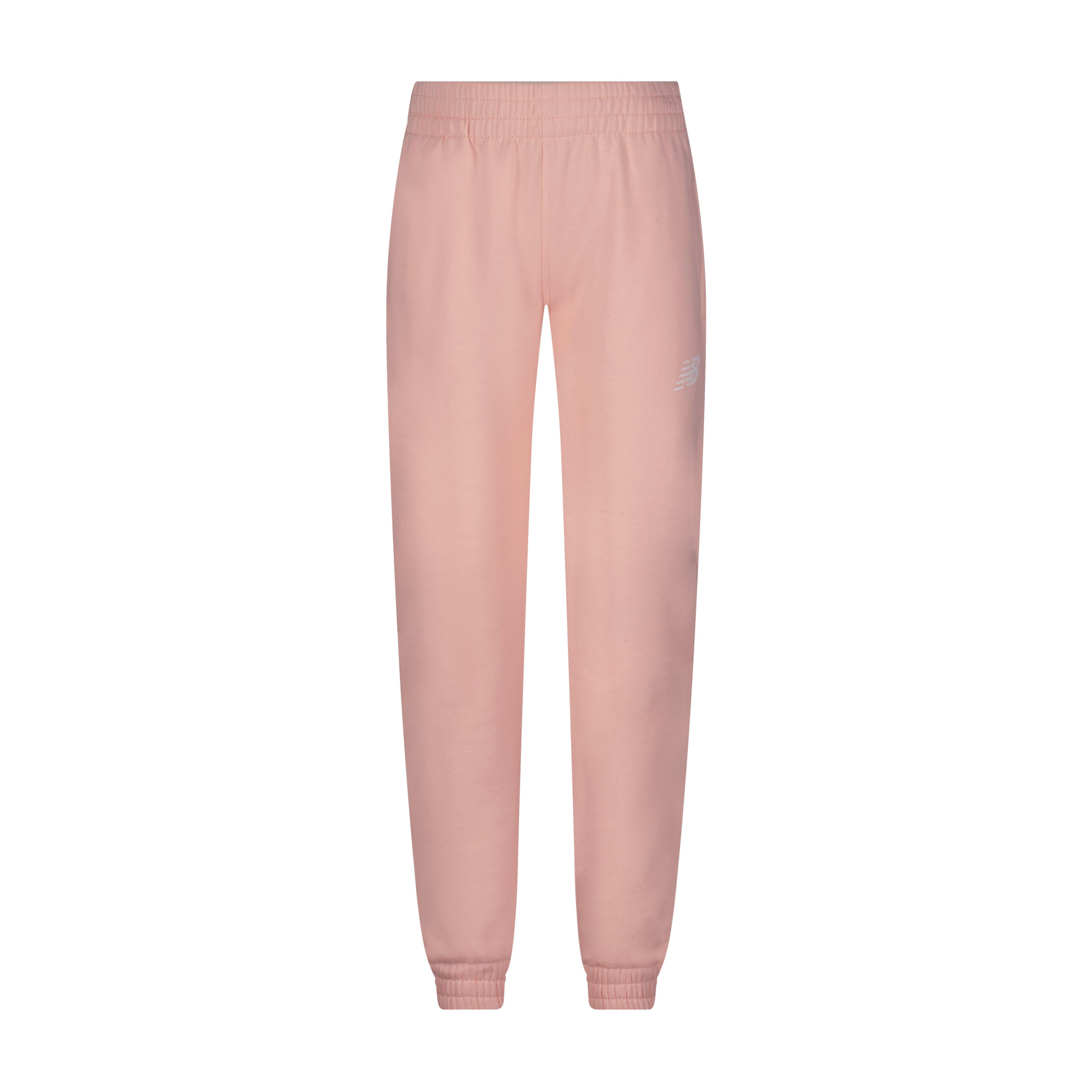 New Balance Little Girls' 2-Piece Pullover Pink Jogger Set