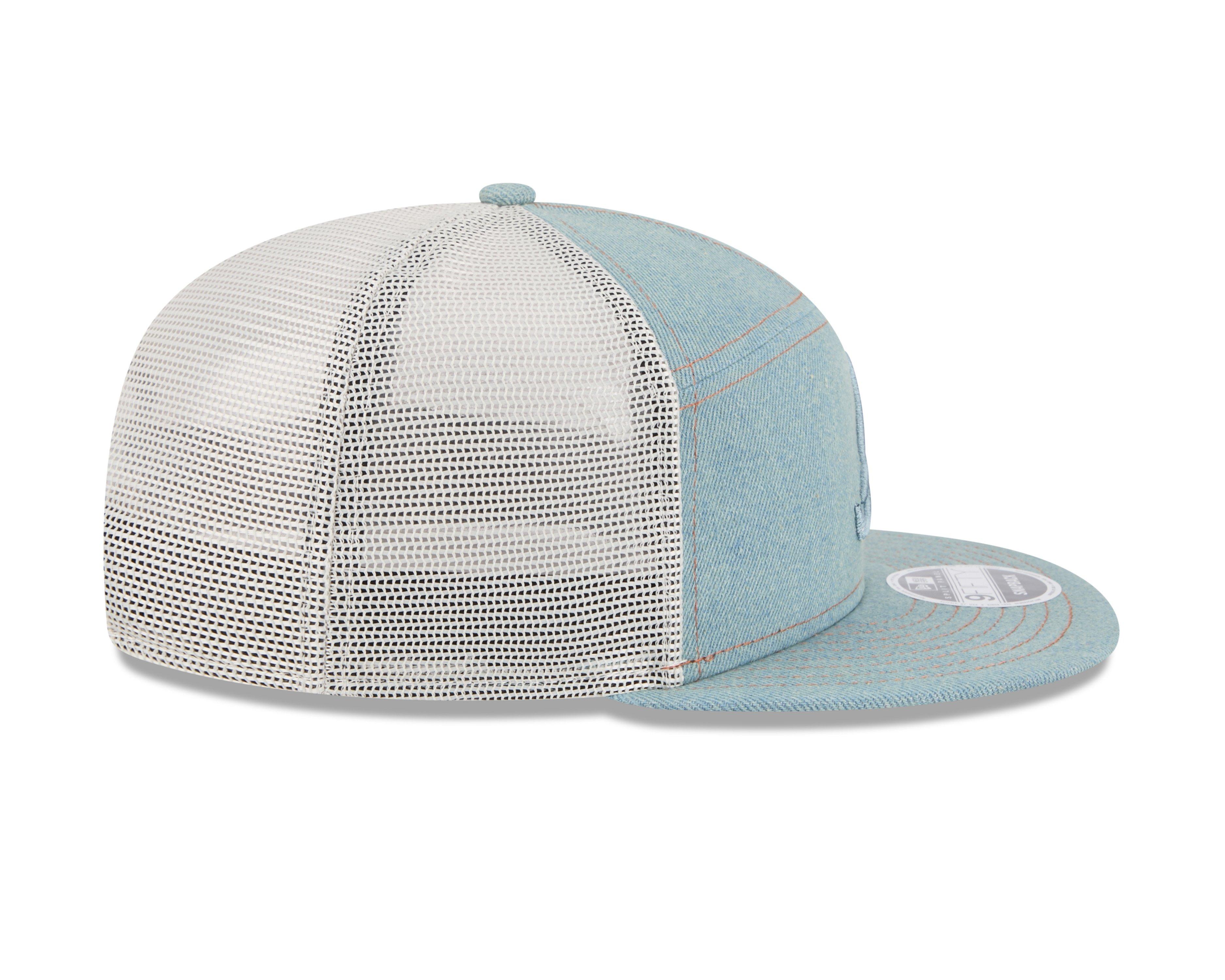New Era Atlanta Braves 9FIFTY Denim Snapback Hat-Light Blue