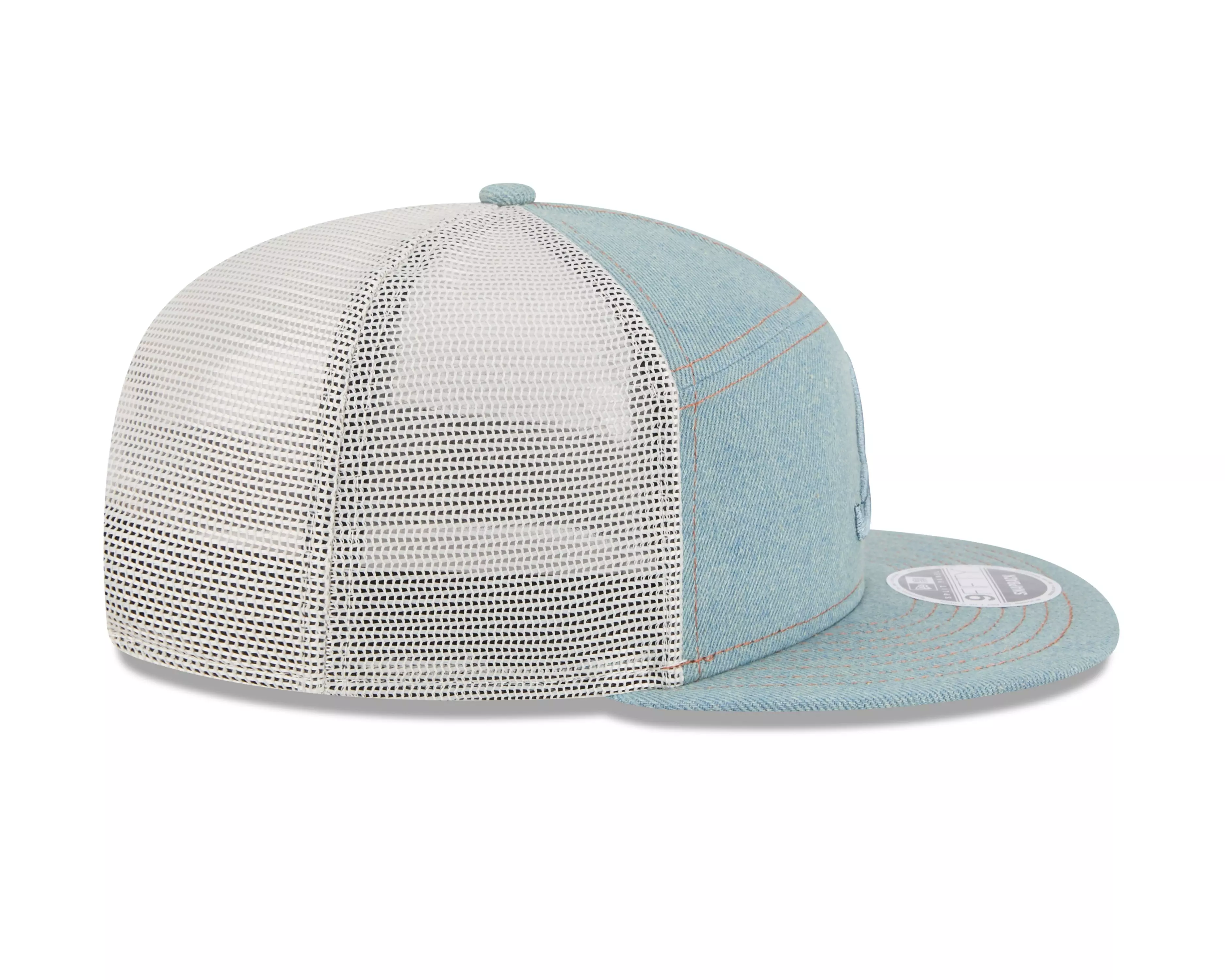 New Era Atlanta Braves 9FIFTY Denim Snapback Hat-Light Blue - LT BLUE