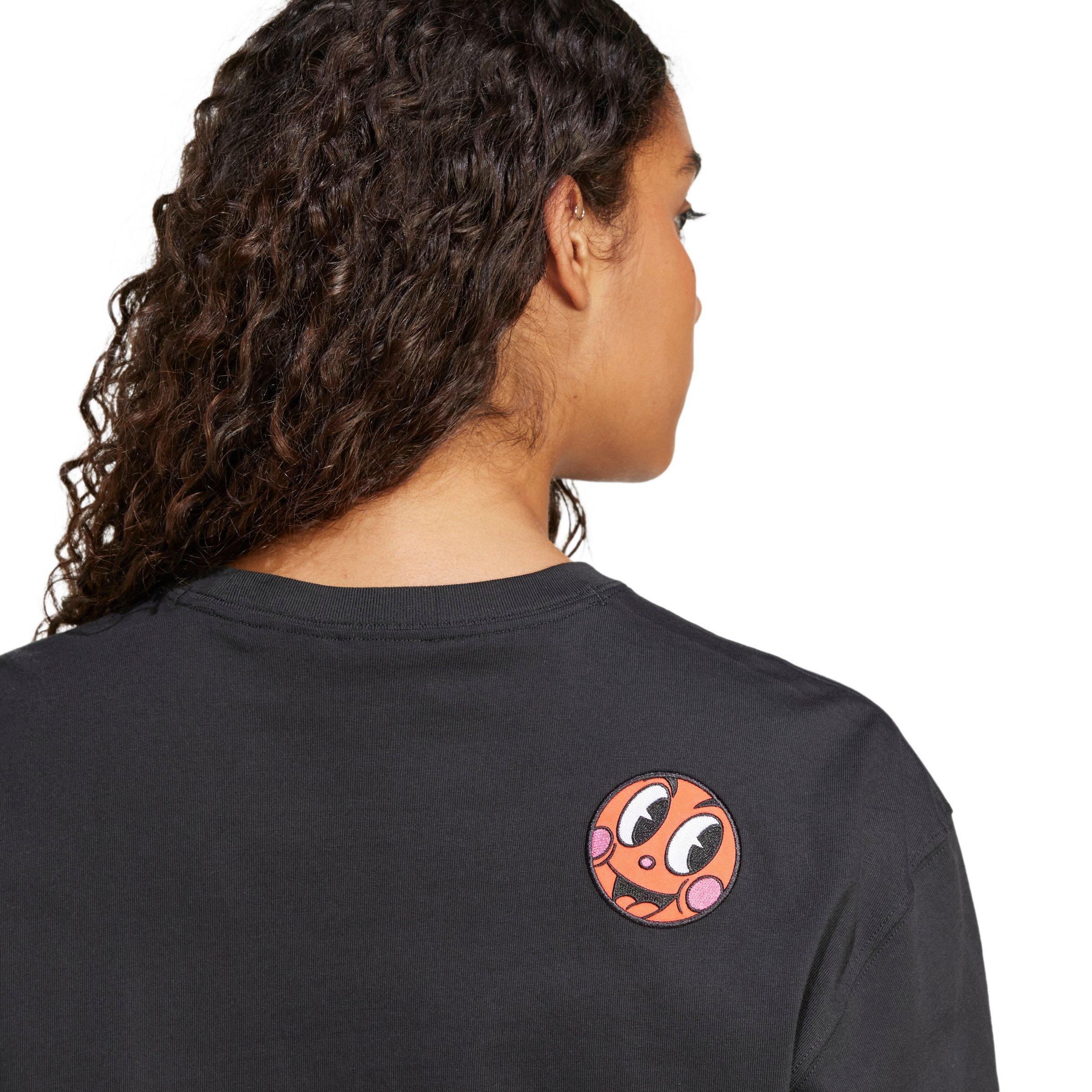 adidas Originals Women's Trefoil Made by Nelson Graphic Tee - BLACK Thumbnail View 3