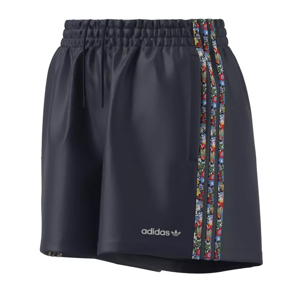 adidas Originals Women's Liberty London 3-Stripes Infill Shorts - BLACK