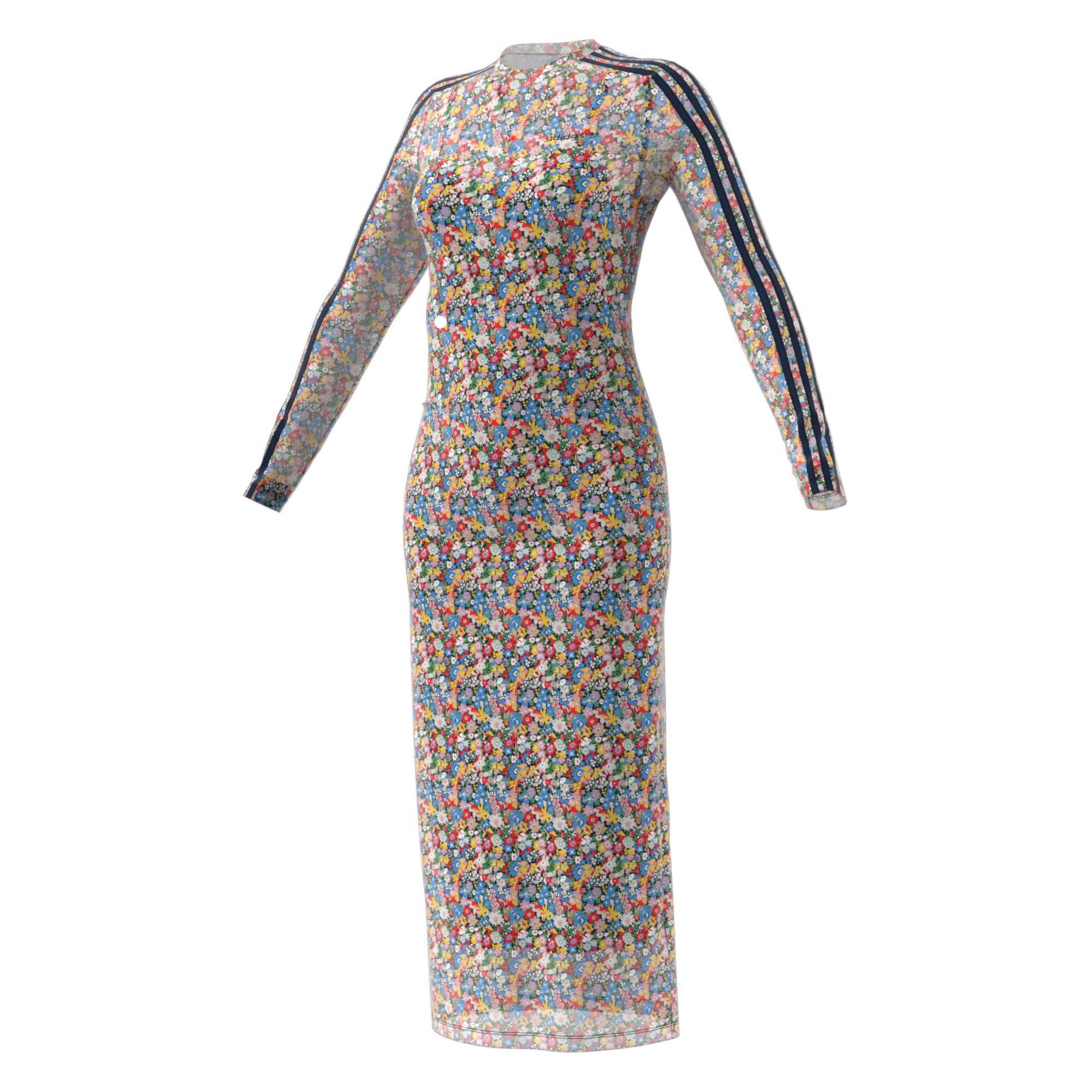 アディダスadidas Originals x Liberty London Mesh Maxi Dress adidas Originals Women's Liberty London Mesh Maxi Dress