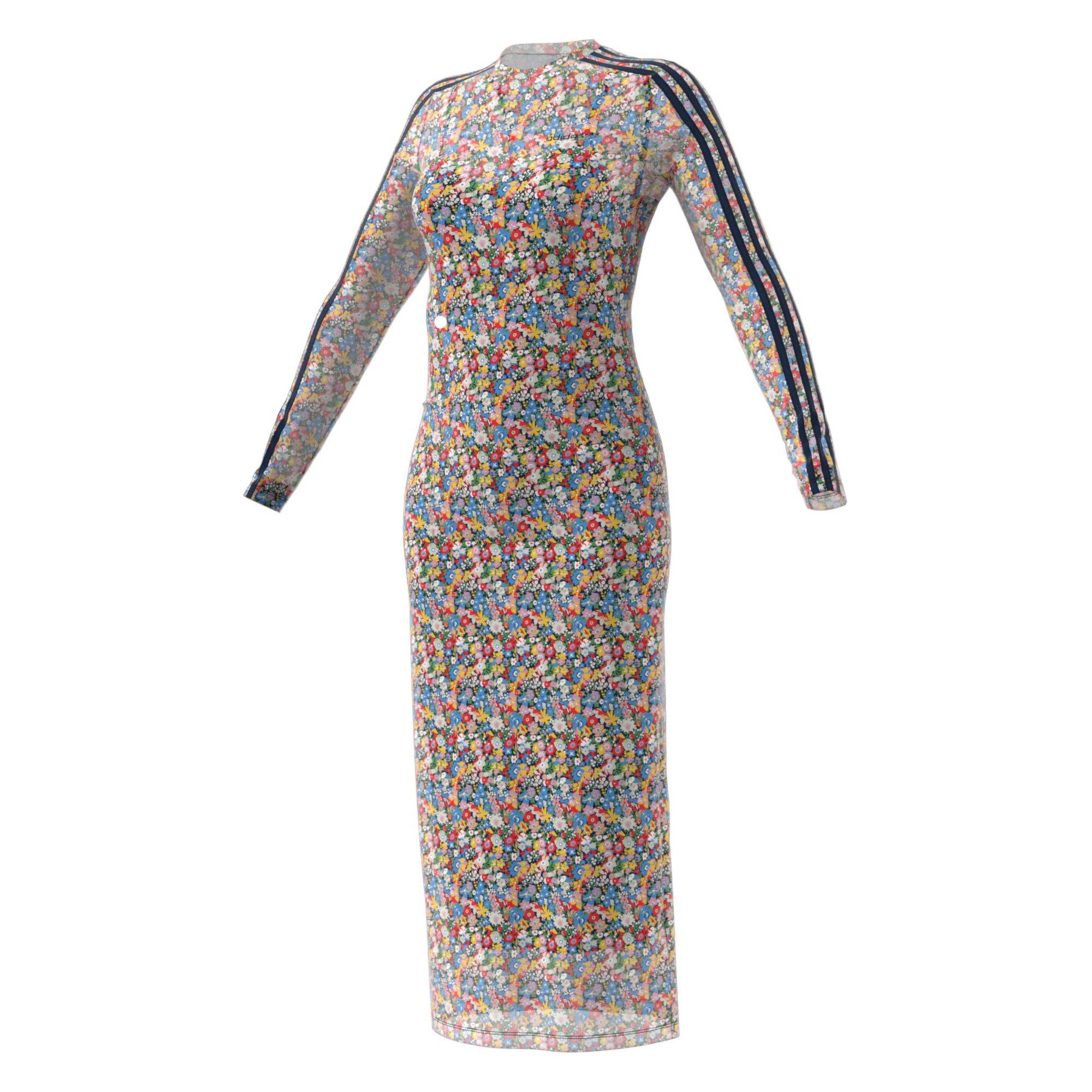 adidas Originals Women's Liberty London Mesh Maxi Dress - MULTI-COLOR