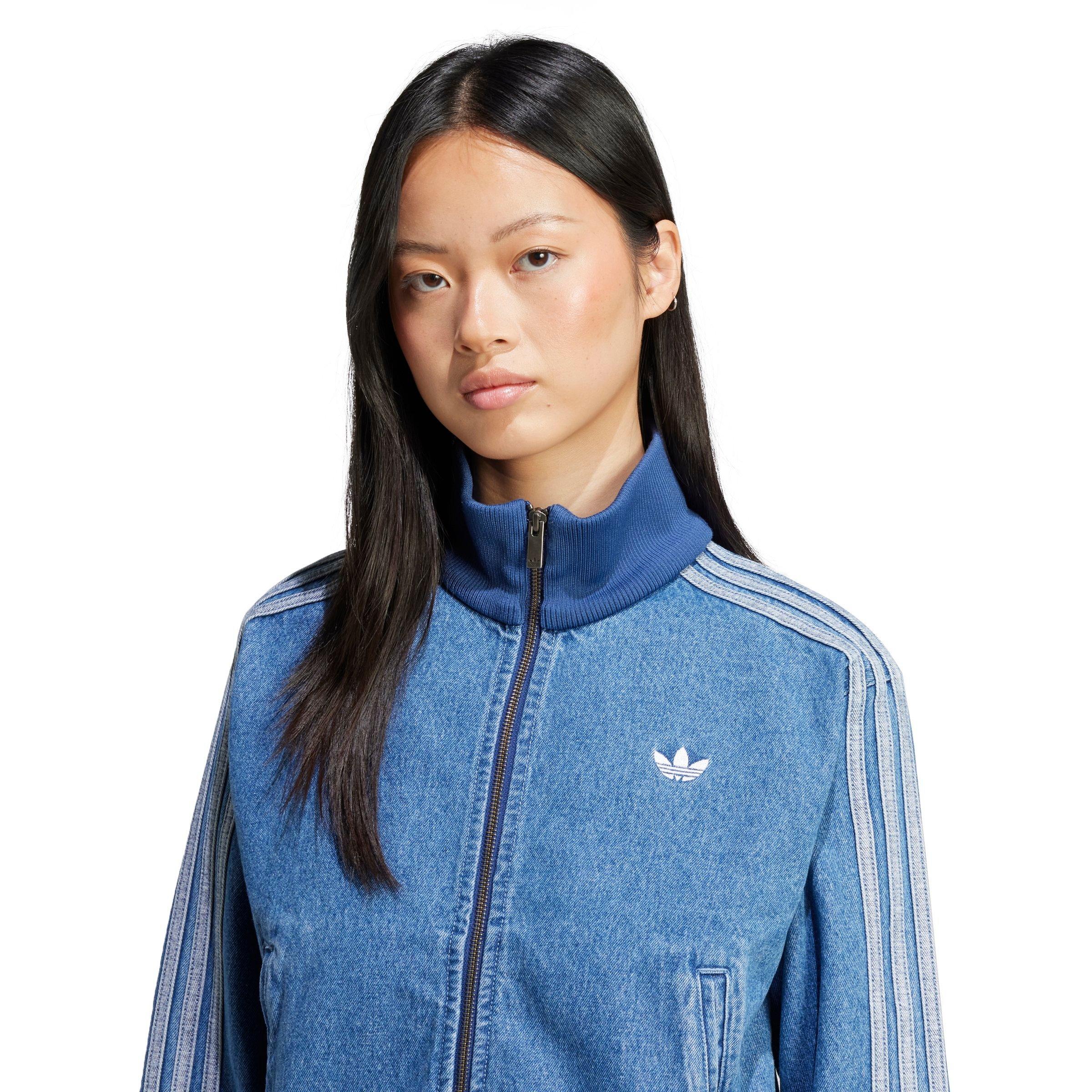 adidas Originals Women's Adicolor Denim Track Jacket-Blue - DENIM Thumbnail View 3