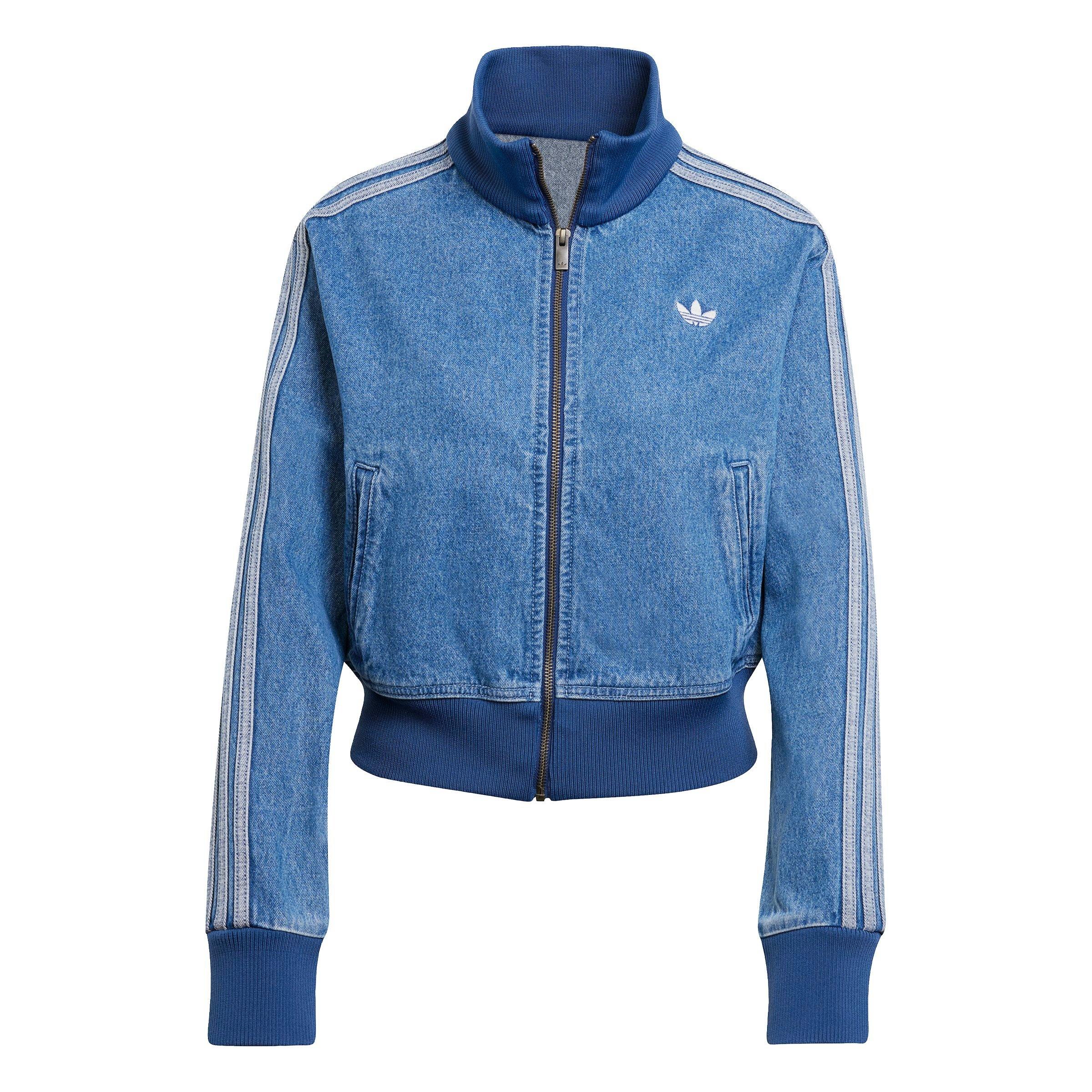 adidas Originals Women's Adicolor Denim Track Jacket-Blue - DENIM Thumbnail View 6