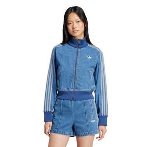 adidas Originals Women's Adicolor Denim Track Jacket-Blue