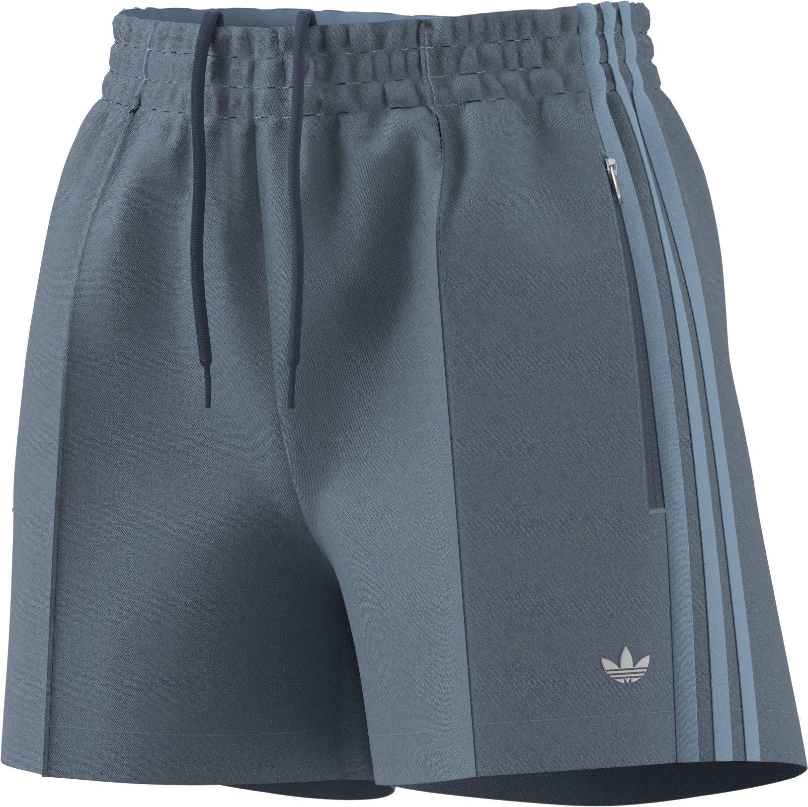 【adidas】 Women Originals Adicolor Denim Firebird Shorts Adidas Adicolor Denim Firebird Shorts - medium denim blue