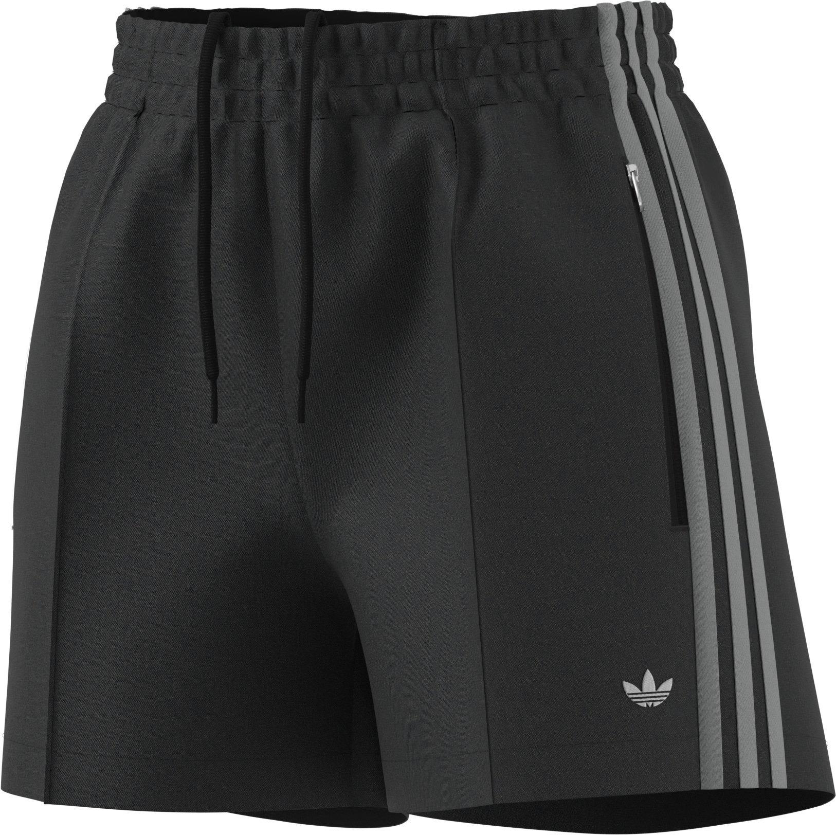 adidas Originals Women's Adicolor Denim Firebird Shorts - BLACK