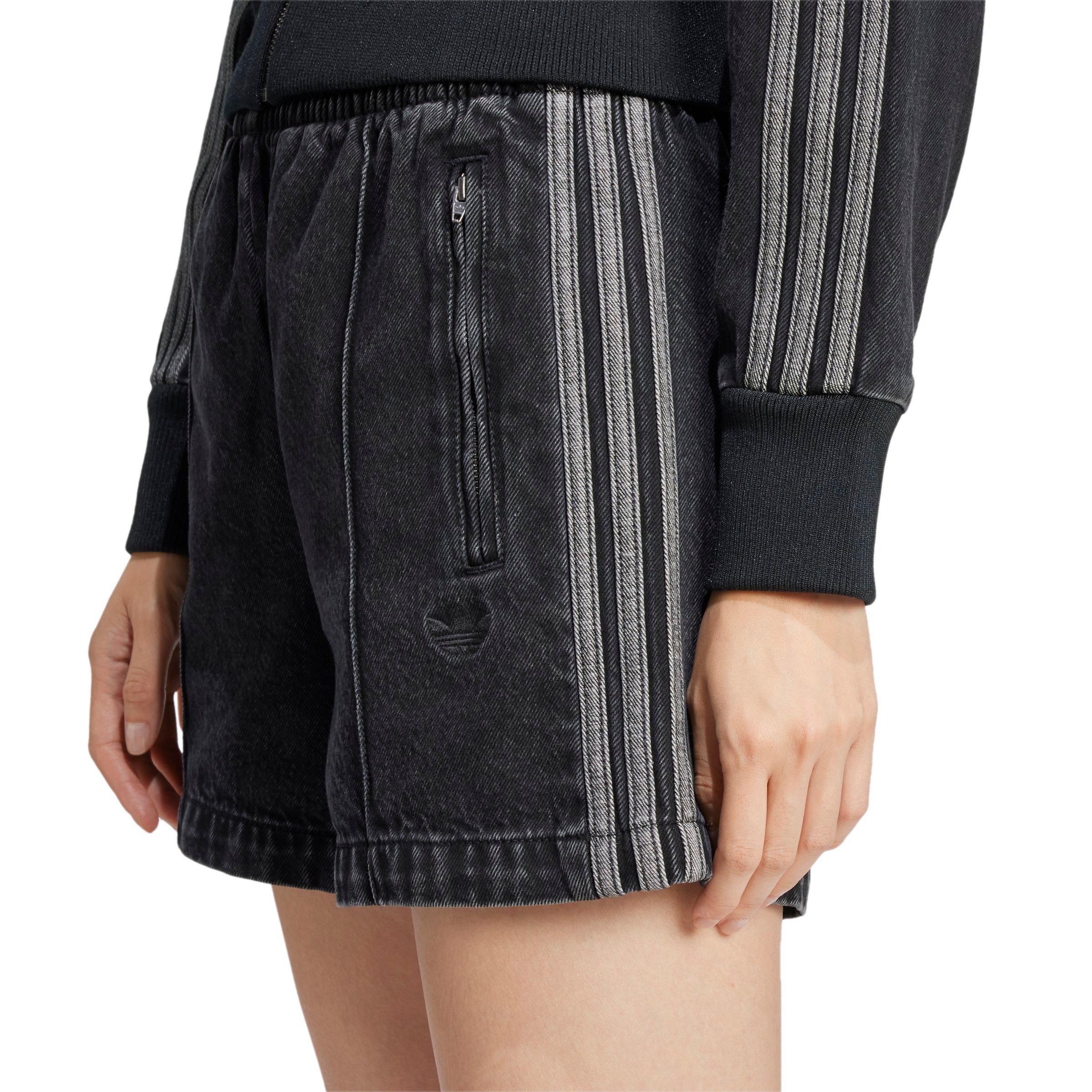 【adidas】 Women Originals Adicolor Denim Firebird Shorts Adicolor_Denim_Firebird_Shorts