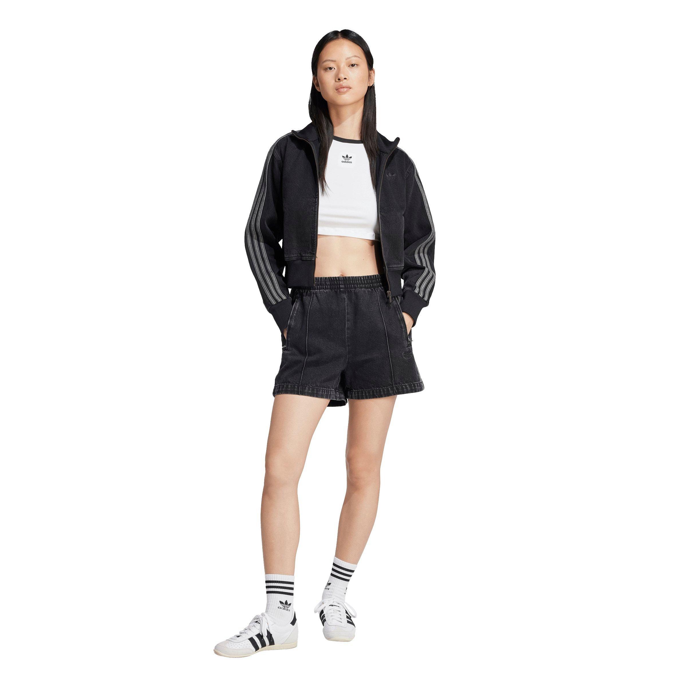 adidas Originals Women's Adicolor Denim Firebird Shorts