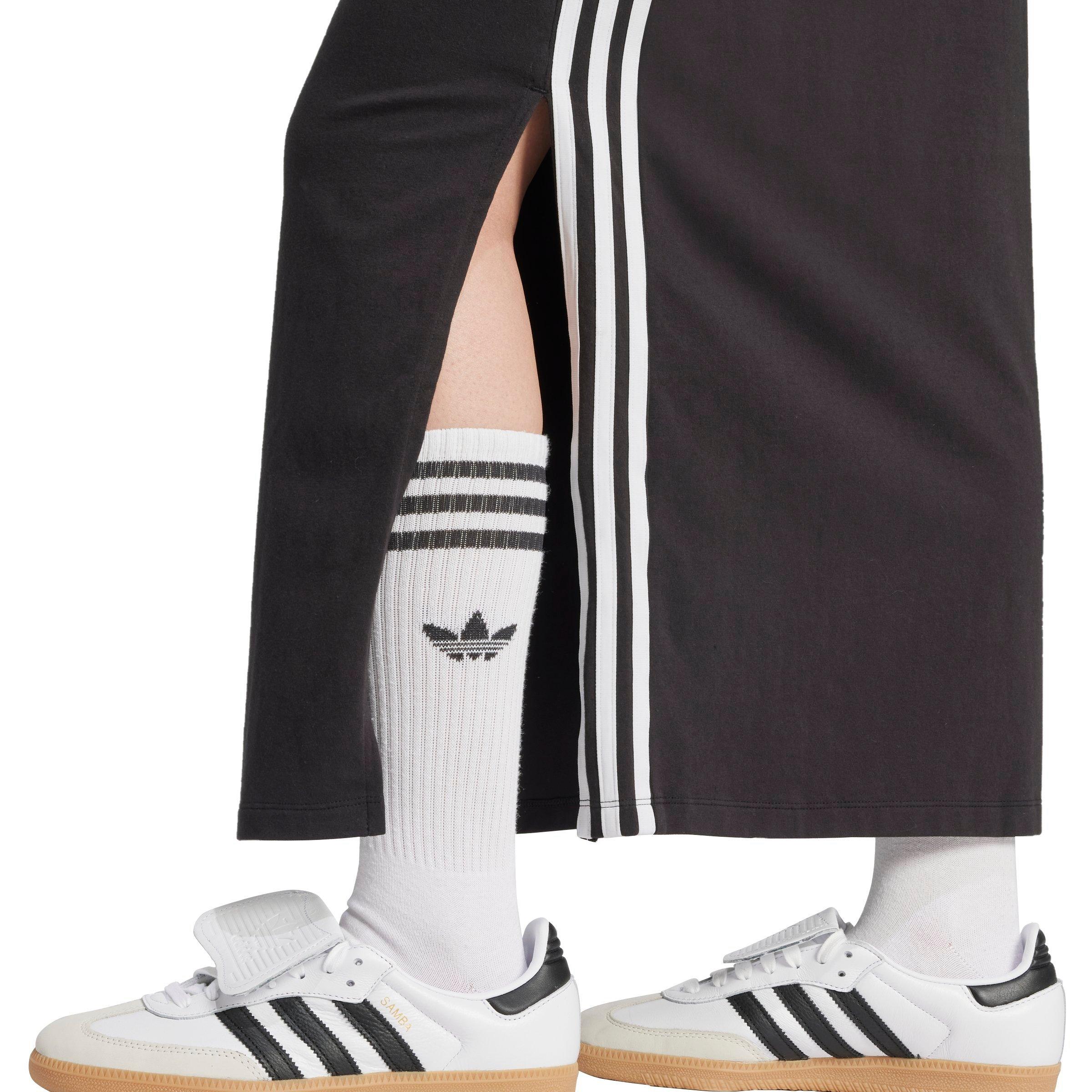 adidas Originals Women's Adicolor 3-Stripes Tank Maxi Dress -Black - BLACK Thumbnail View 4