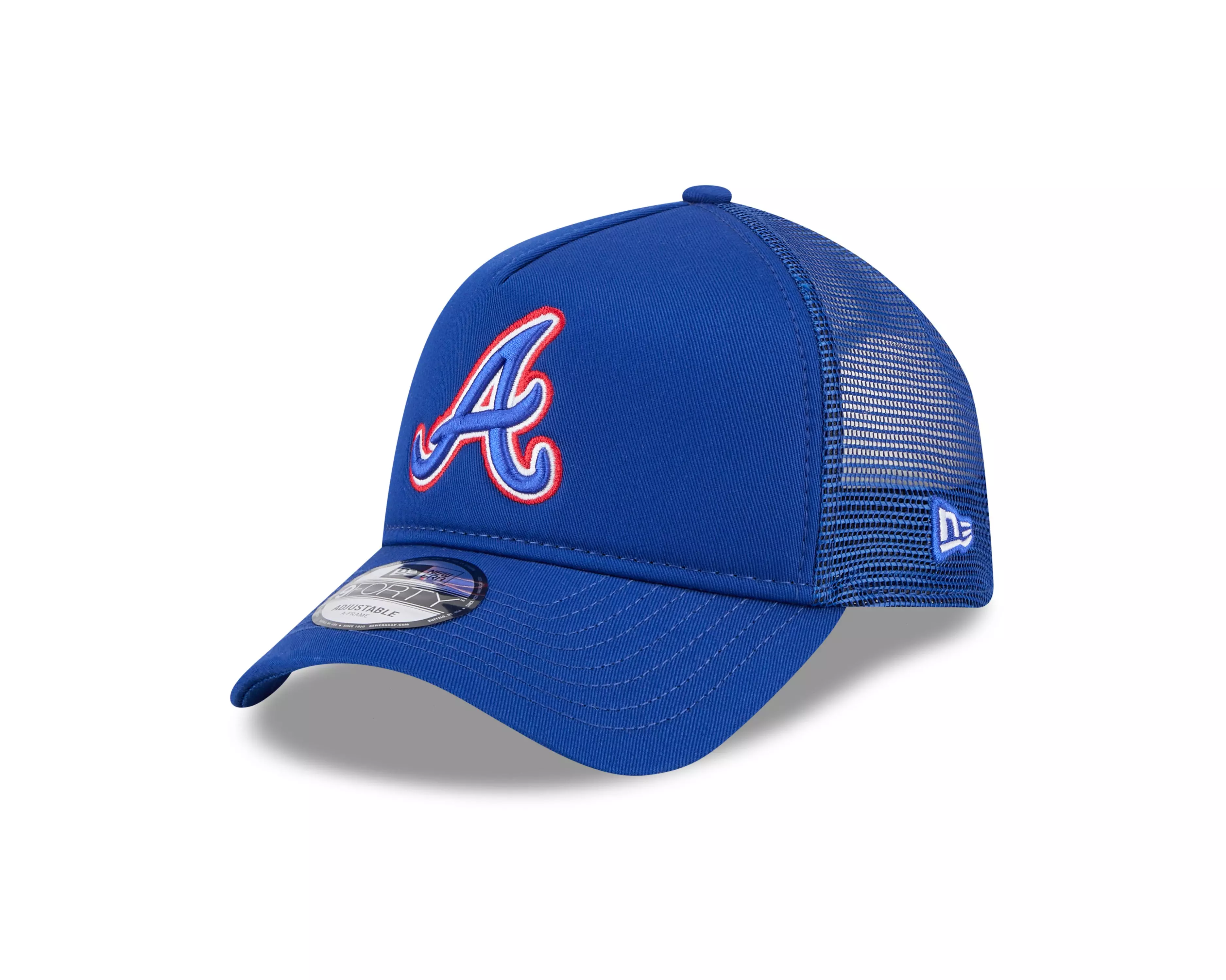 New Era Atlanta Braves 9FORTY A-Frame Snapback Hat-Royal - ROYAL