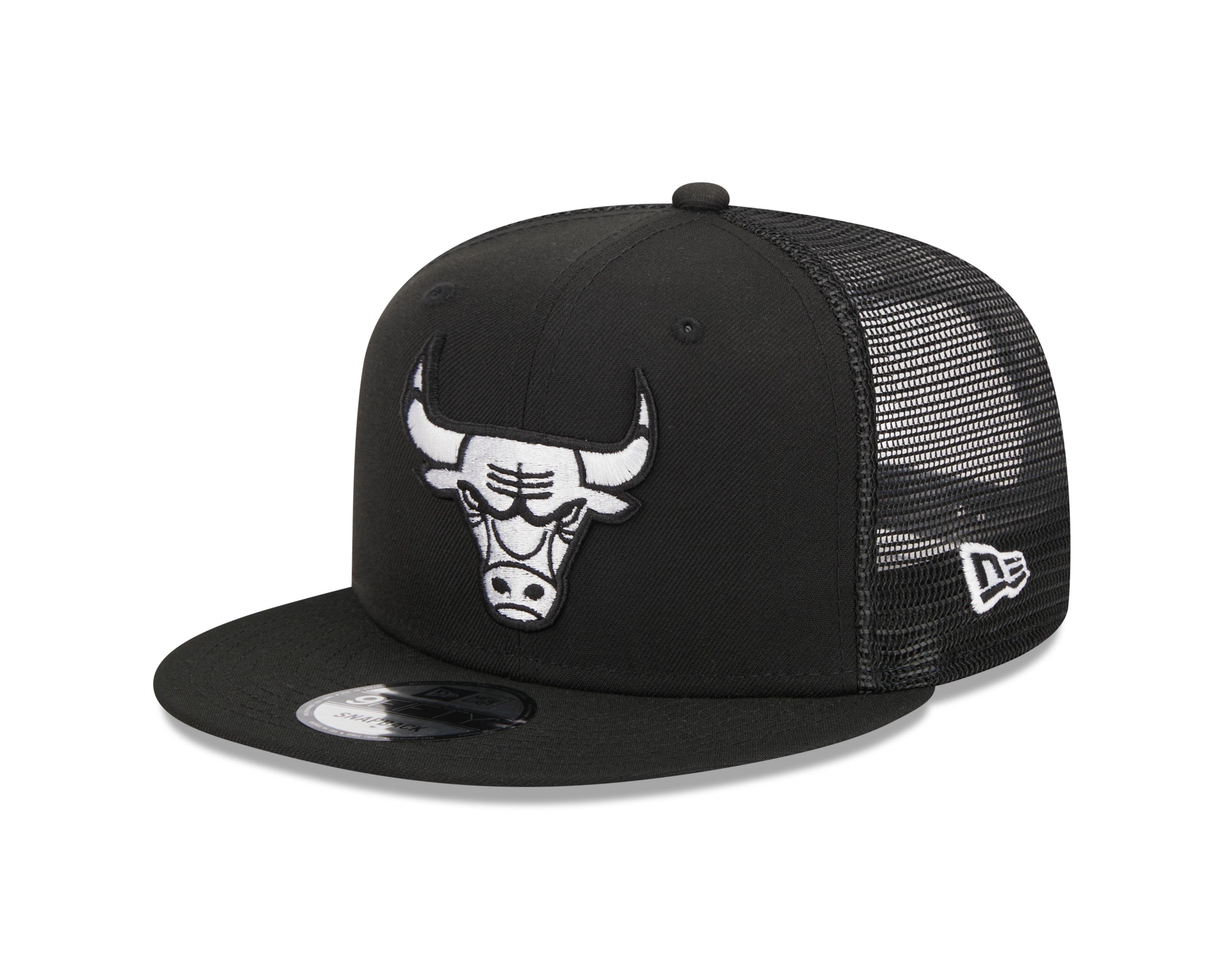 New Era Chicago Bulls 9FIFTY Trucker Snapback-Black - BLACK