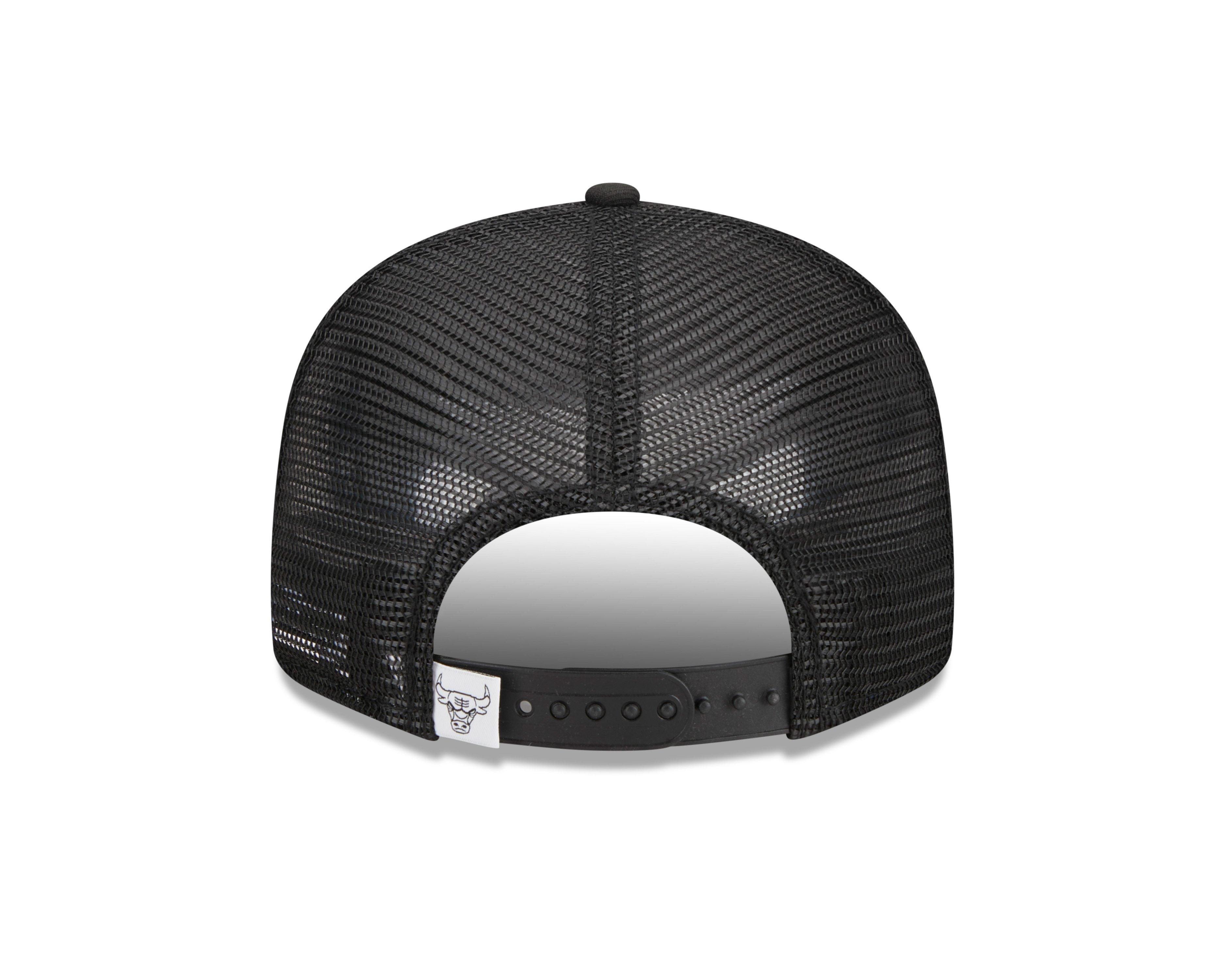 Men's New Era Chicago Bulls 9FIFTY Trucker Snapback-Black