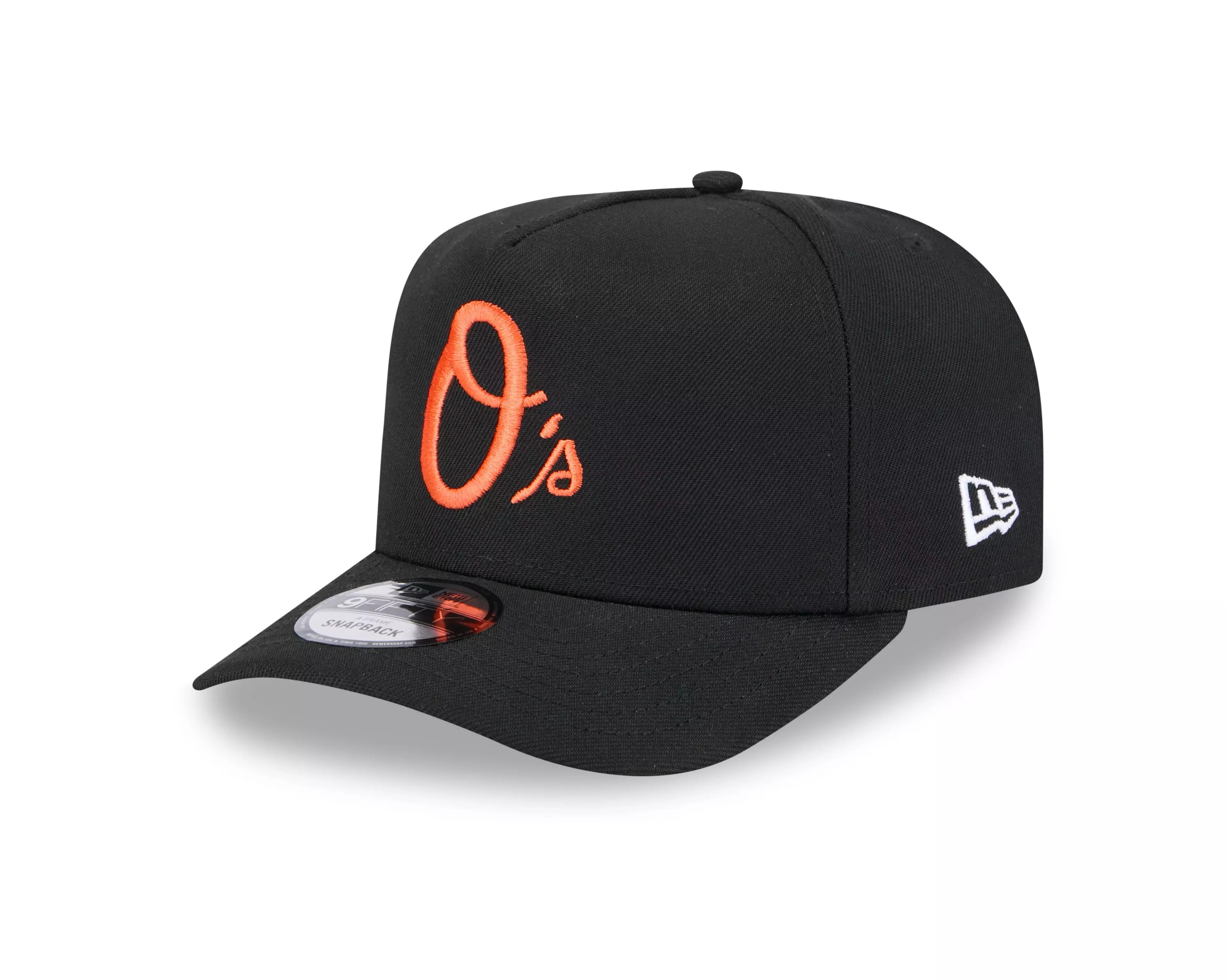 New Era Baltimore Orioles 9FIFTY A-Frame Snapback Hat-Black - BLACK