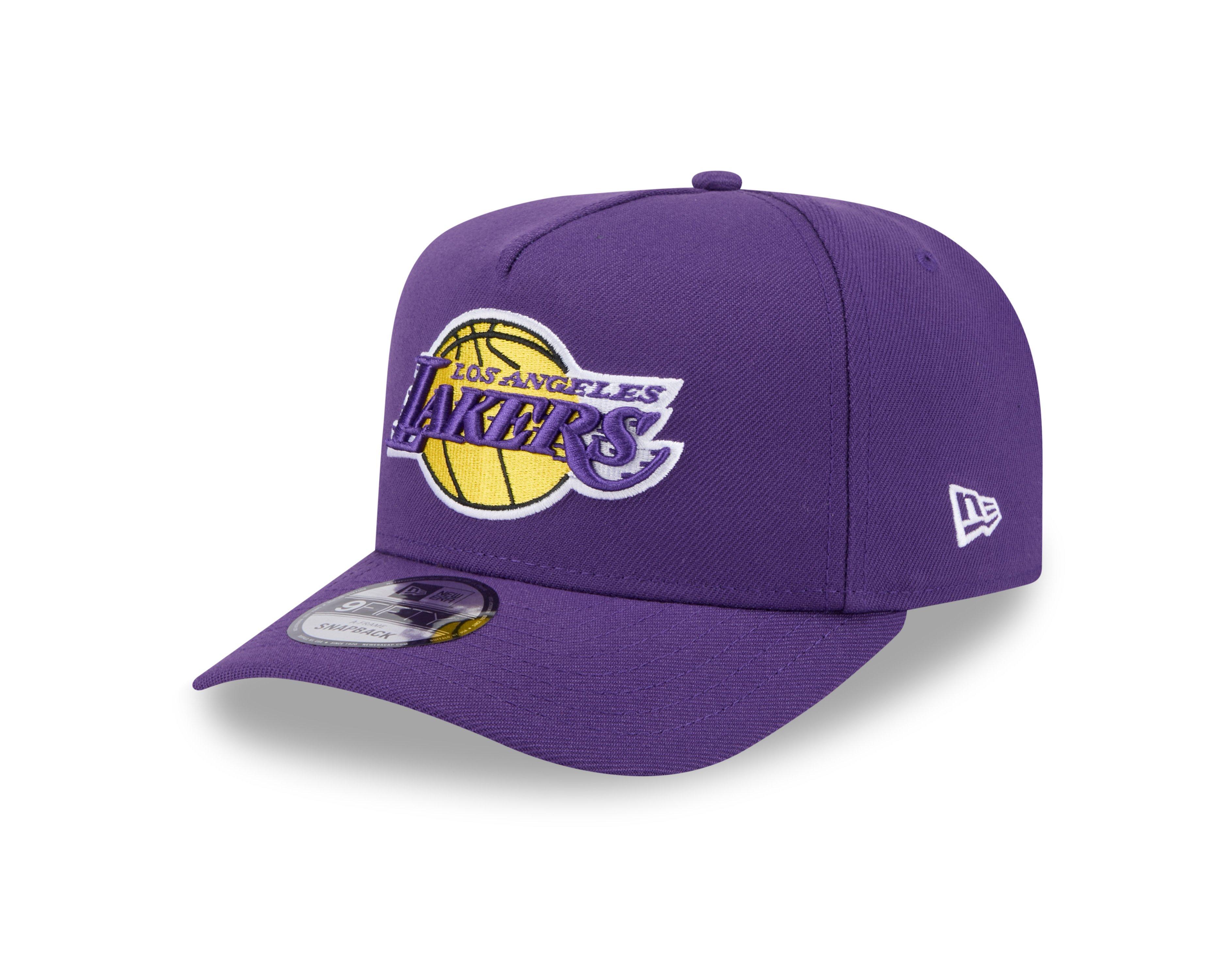 New Era Los Angeles Lakers 9FORTY A-Frame Snapback Hat-Purple - PURPLE Thumbnail View 1