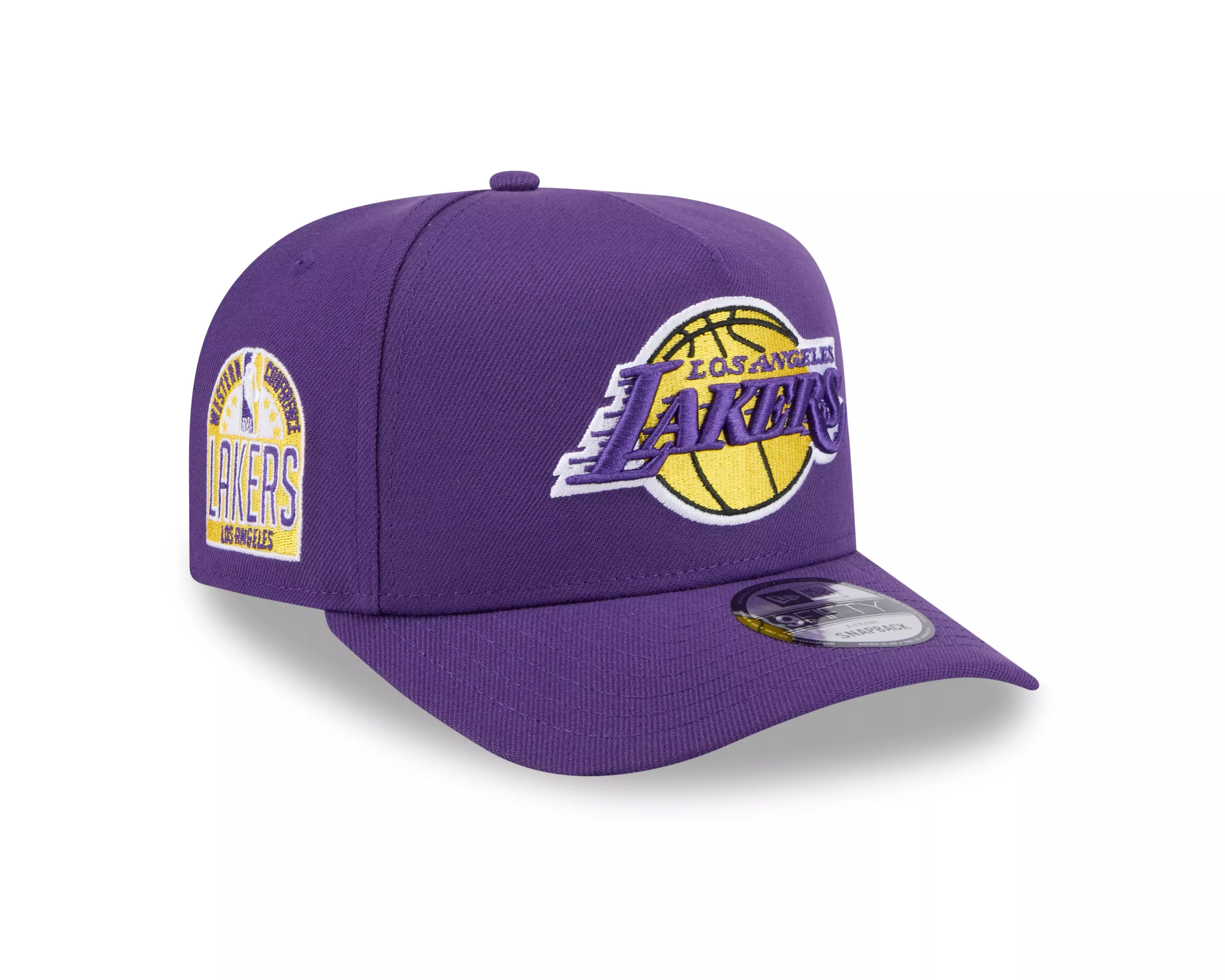 New Era Los Angeles Lakers 9FORTY A-Frame Snapback Hat-Purple - PURPLE