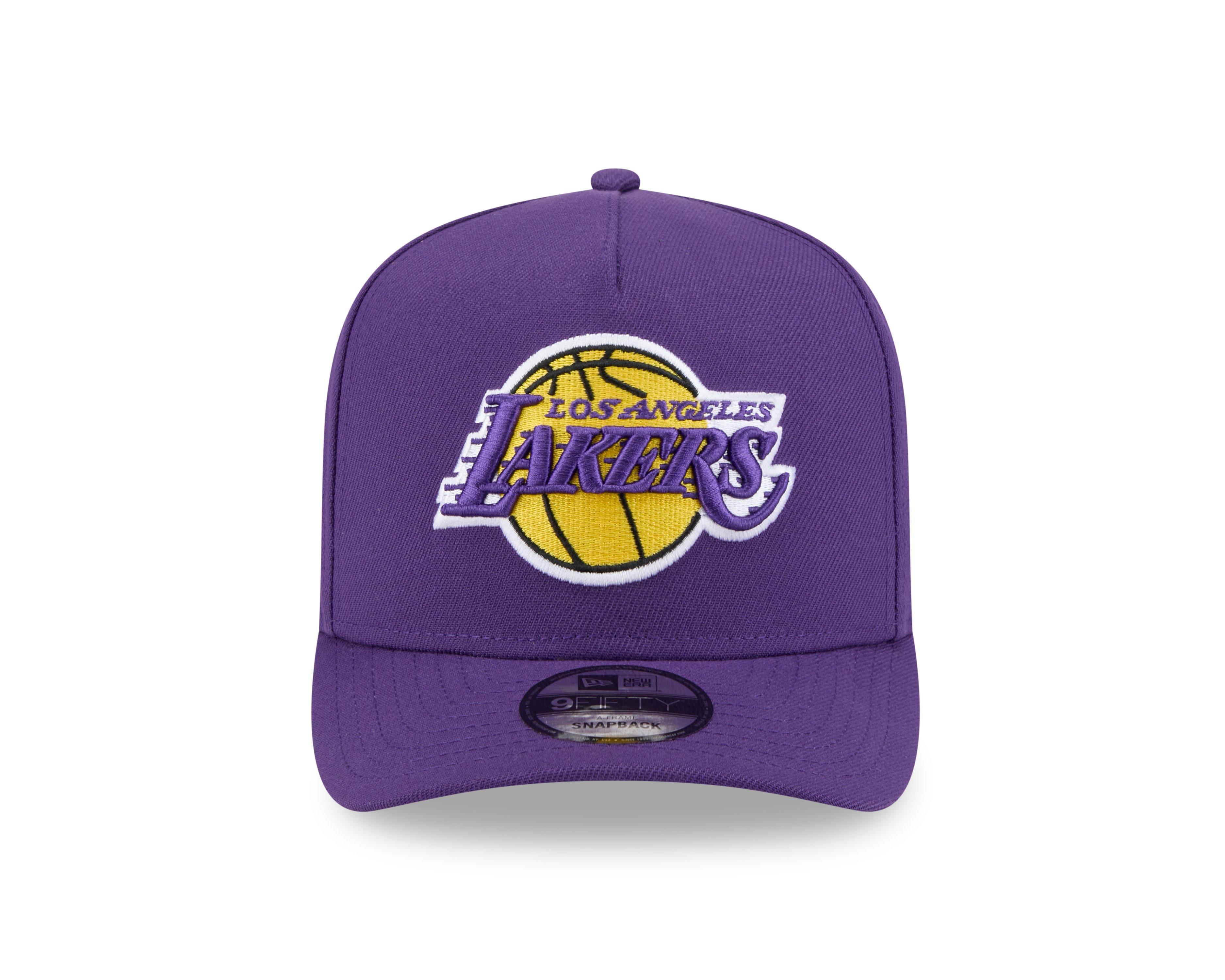 New Era Los Angeles Lakers 9FORTY A-Frame Snapback Hat-Purple - PURPLE Thumbnail View 3