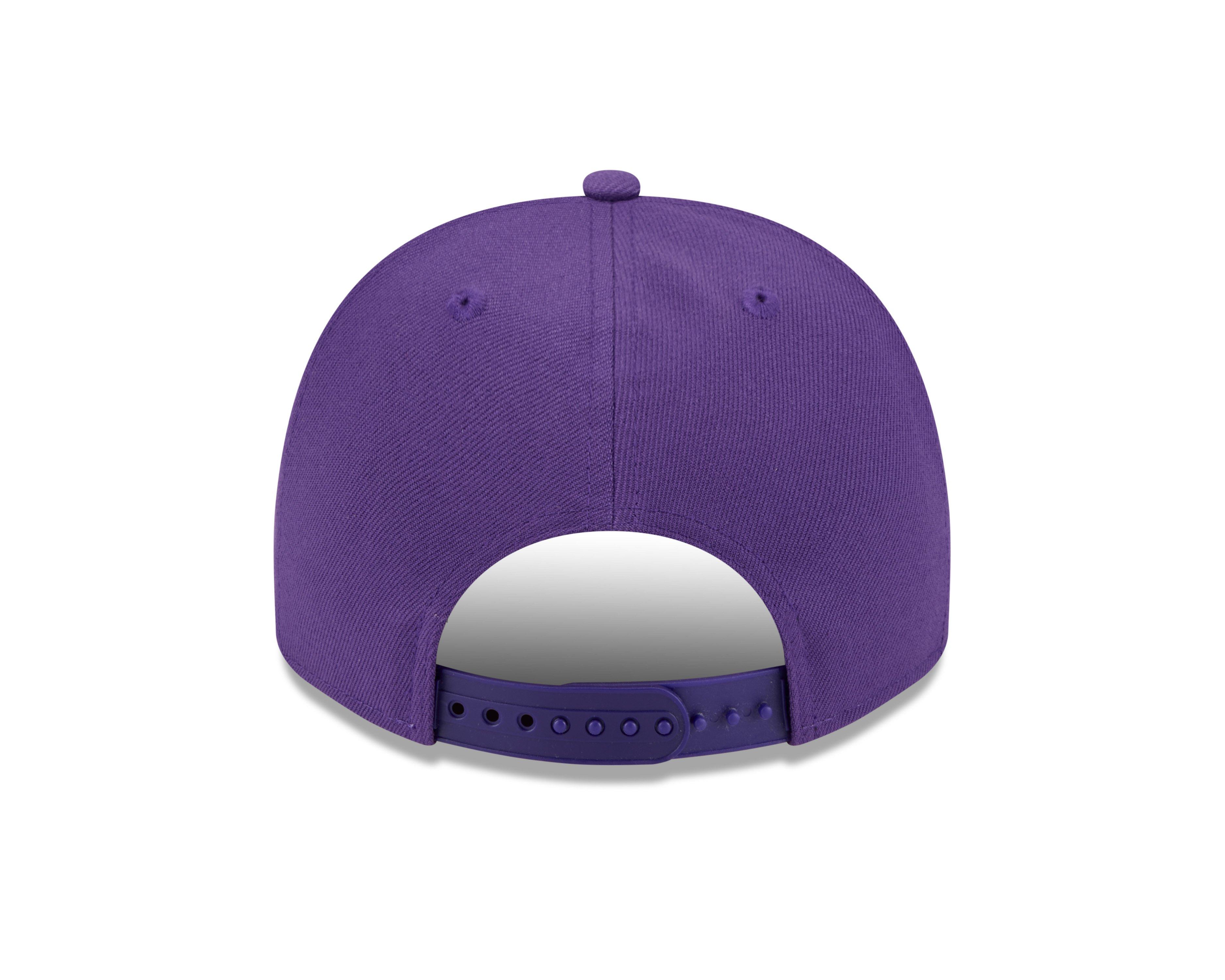 New Era Los Angeles Lakers 9FORTY A-Frame Snapback Hat-Purple - PURPLE Thumbnail View 4