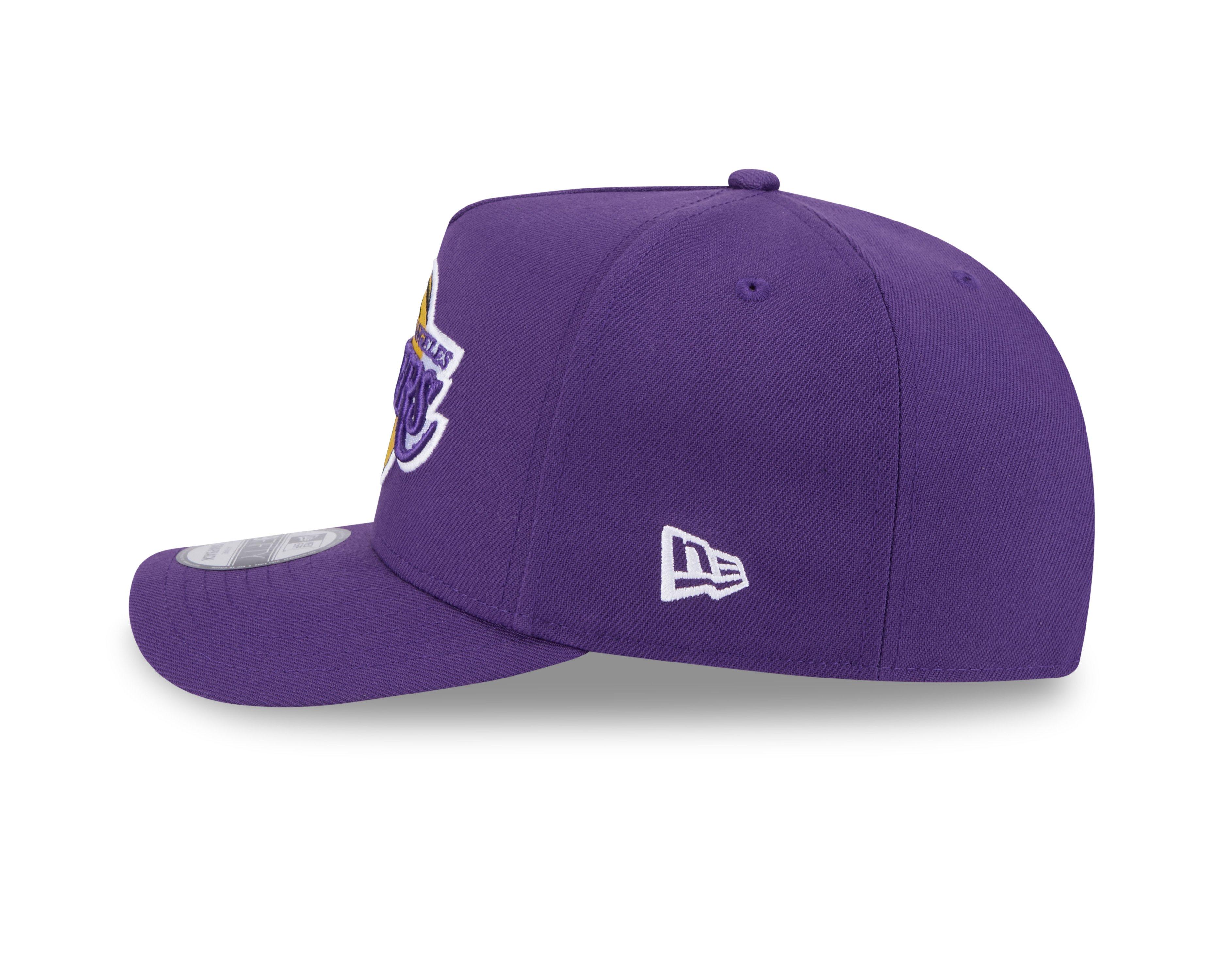 New Era Los Angeles Lakers 9FORTY A-Frame Snapback Hat-Purple - PURPLE Thumbnail View 5
