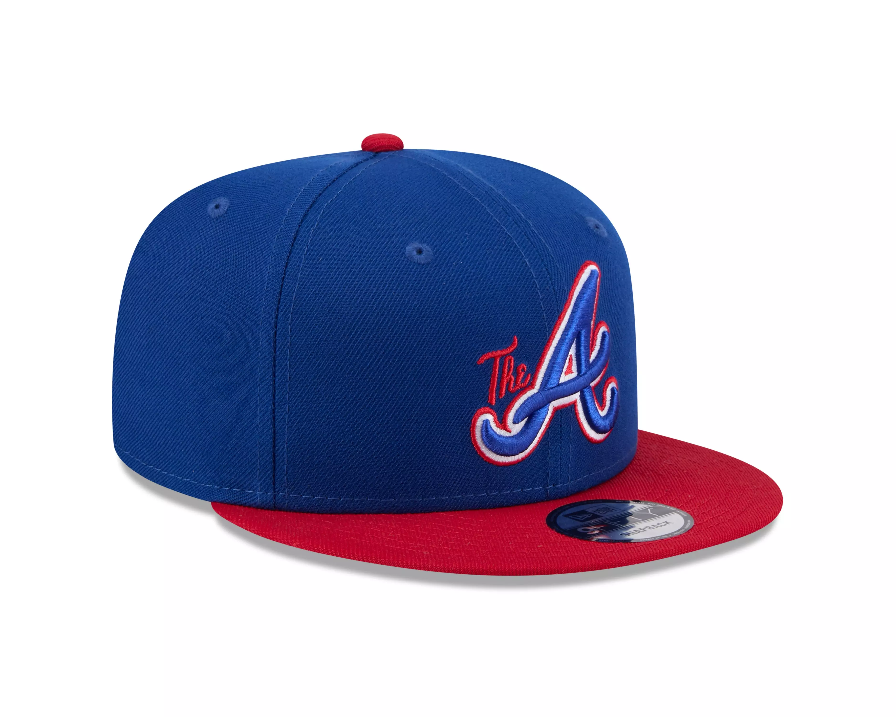 New Era Atlanta Braves 9FIFTY Snapback Hat - Blue/Red - BLUE/RED