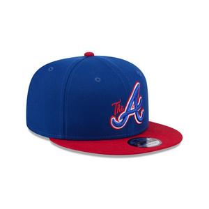 New Era Atlanta Braves 9FIFTY Snapback Hat-Blue/Red