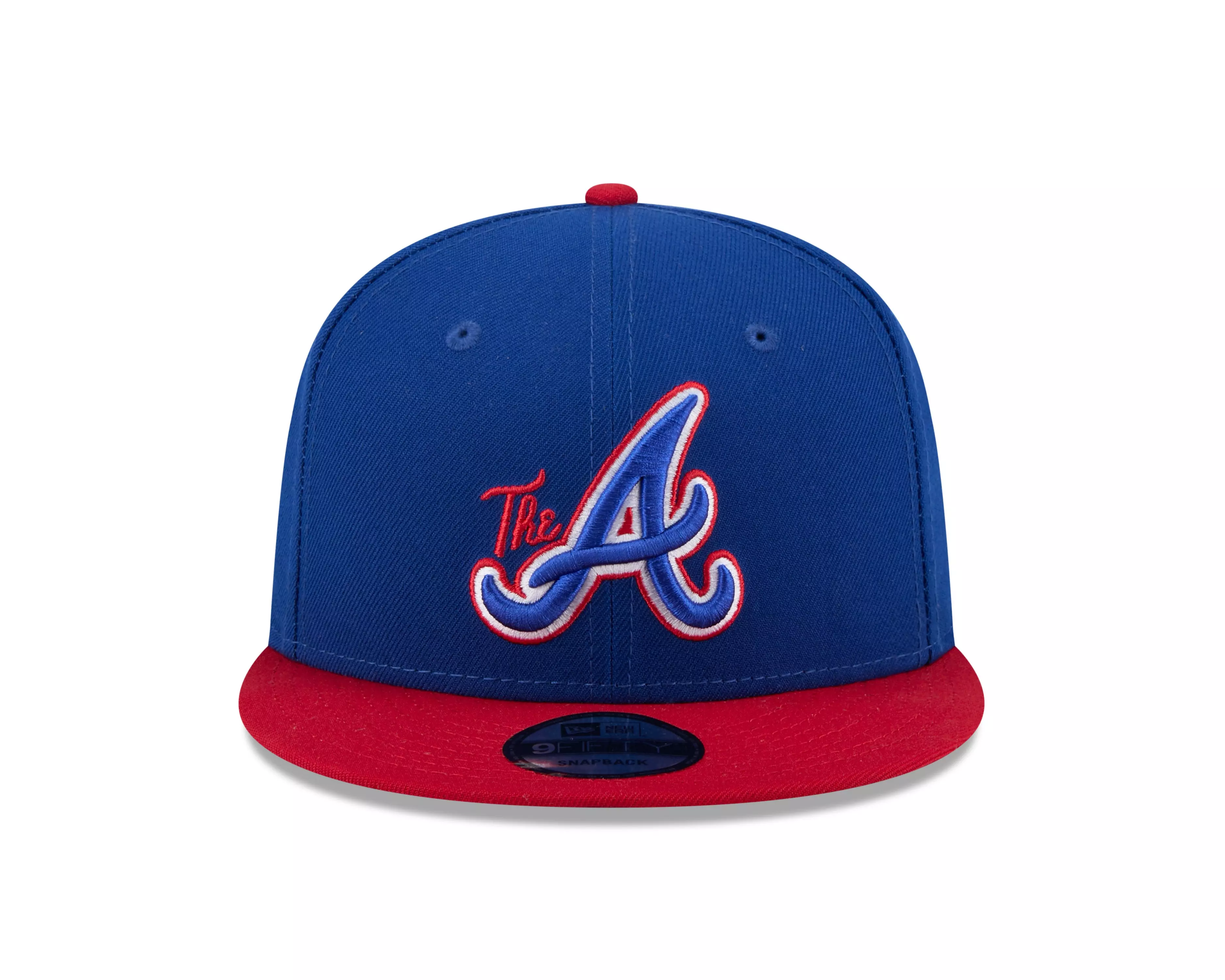 New Era Atlanta Braves 9FIFTY Snapback Hat - Blue/Red - BLUE/RED