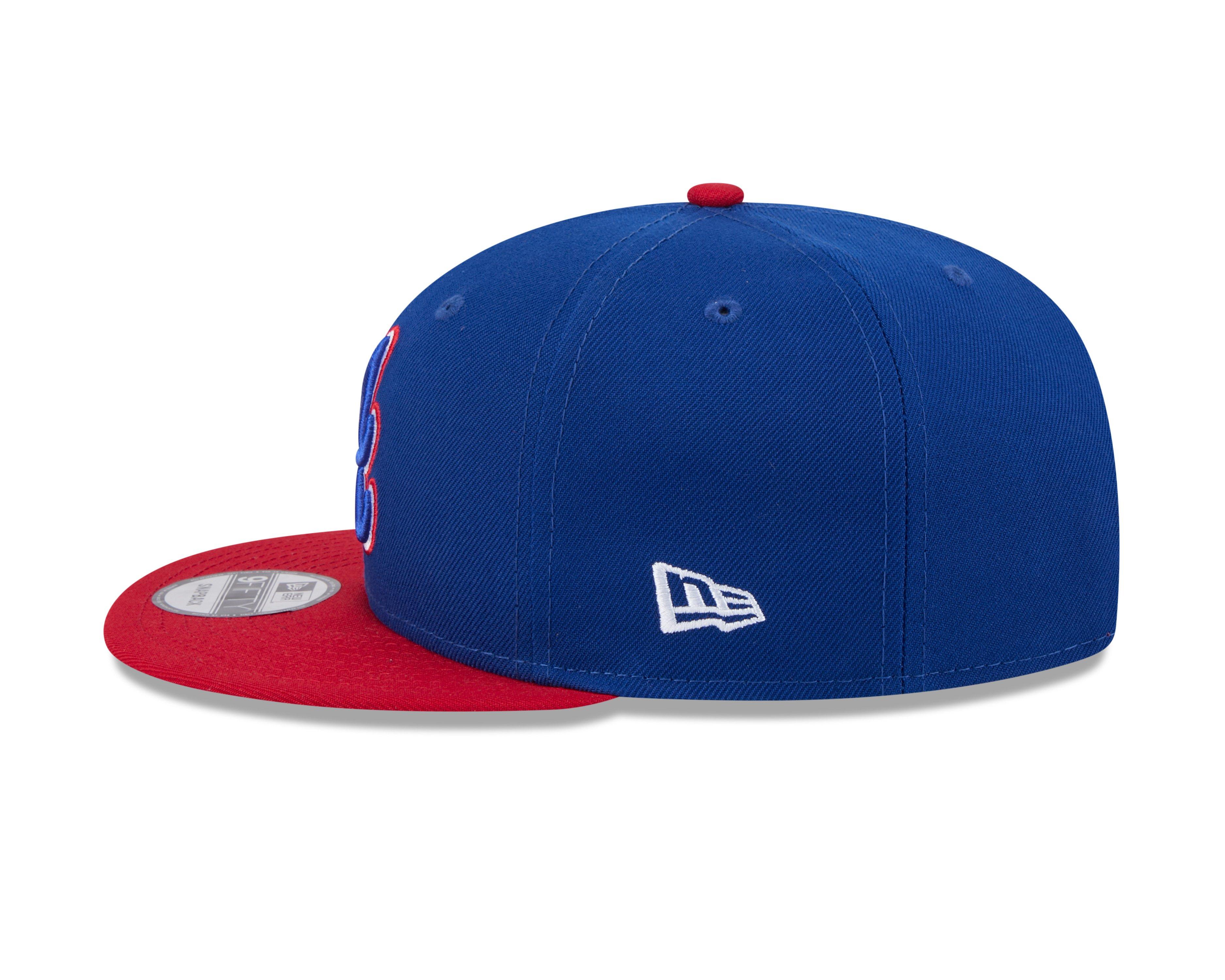 New Era Atlanta Braves 9FIFTY Snapback Hat - Blue/Red - BLUE/RED Thumbnail View 5