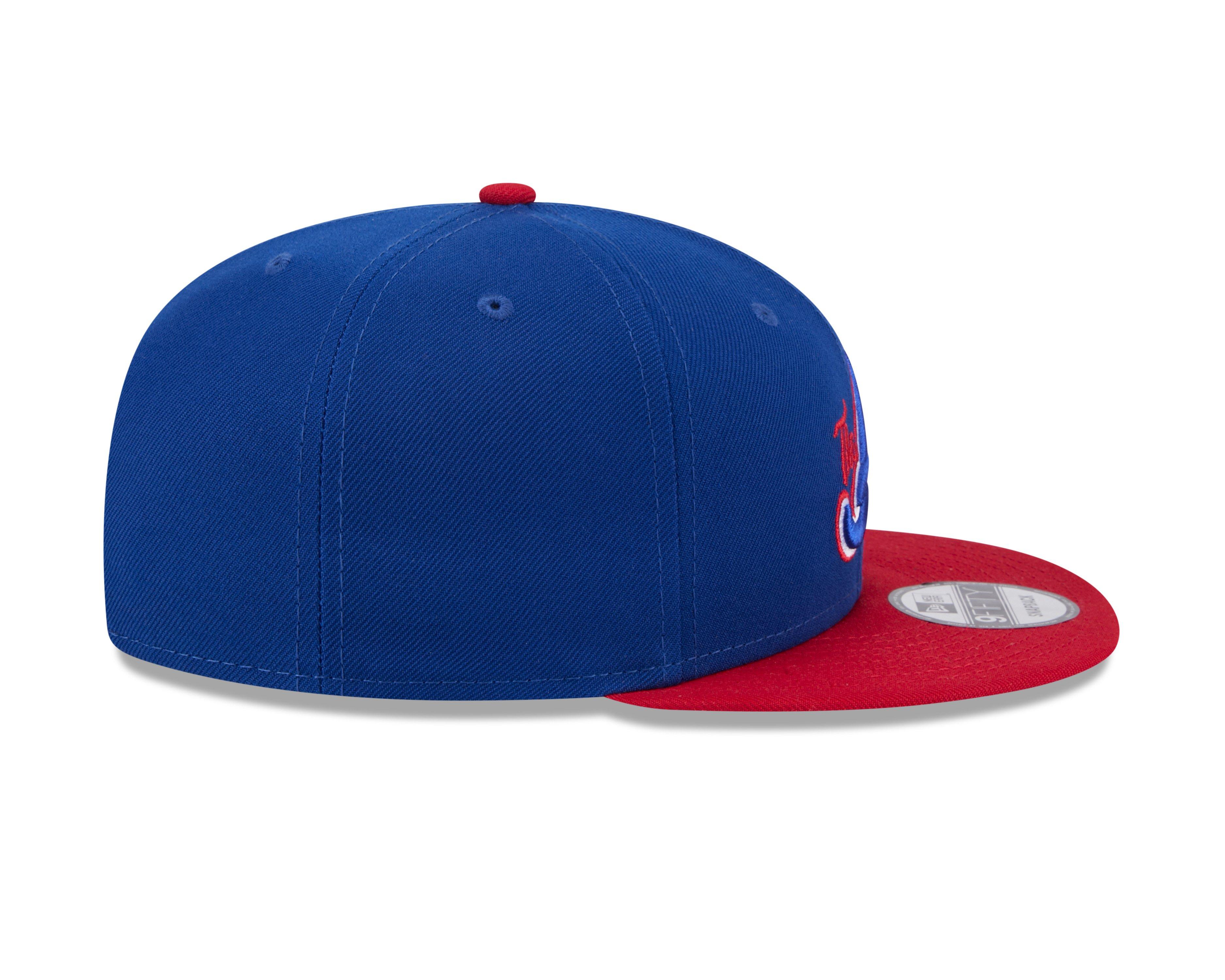 New Era Atlanta Braves 9FIFTY Snapback Hat - Blue/Red - BLUE/RED Thumbnail View 6