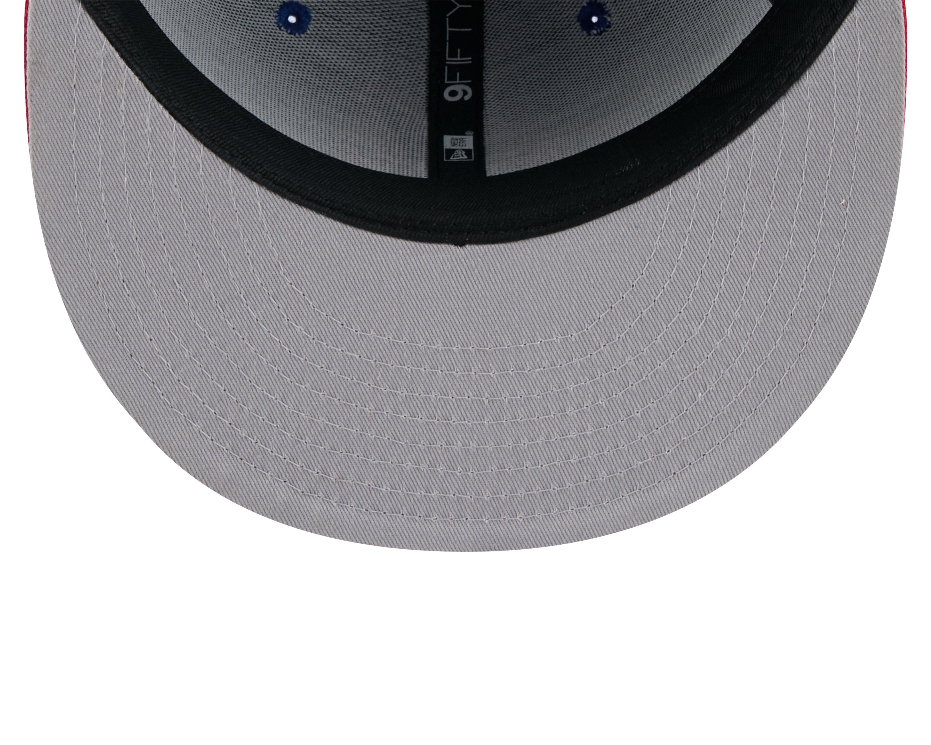 New Era Atlanta Braves 9FIFTY Snapback Hat - Blue/Red - BLUE/RED Thumbnail View 7