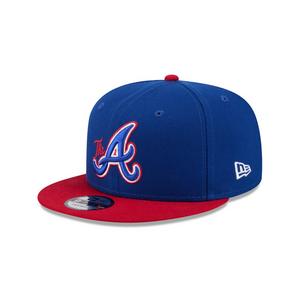 New Era Atlanta Braves 9FIFTY Snapback Hat-Blue/Red