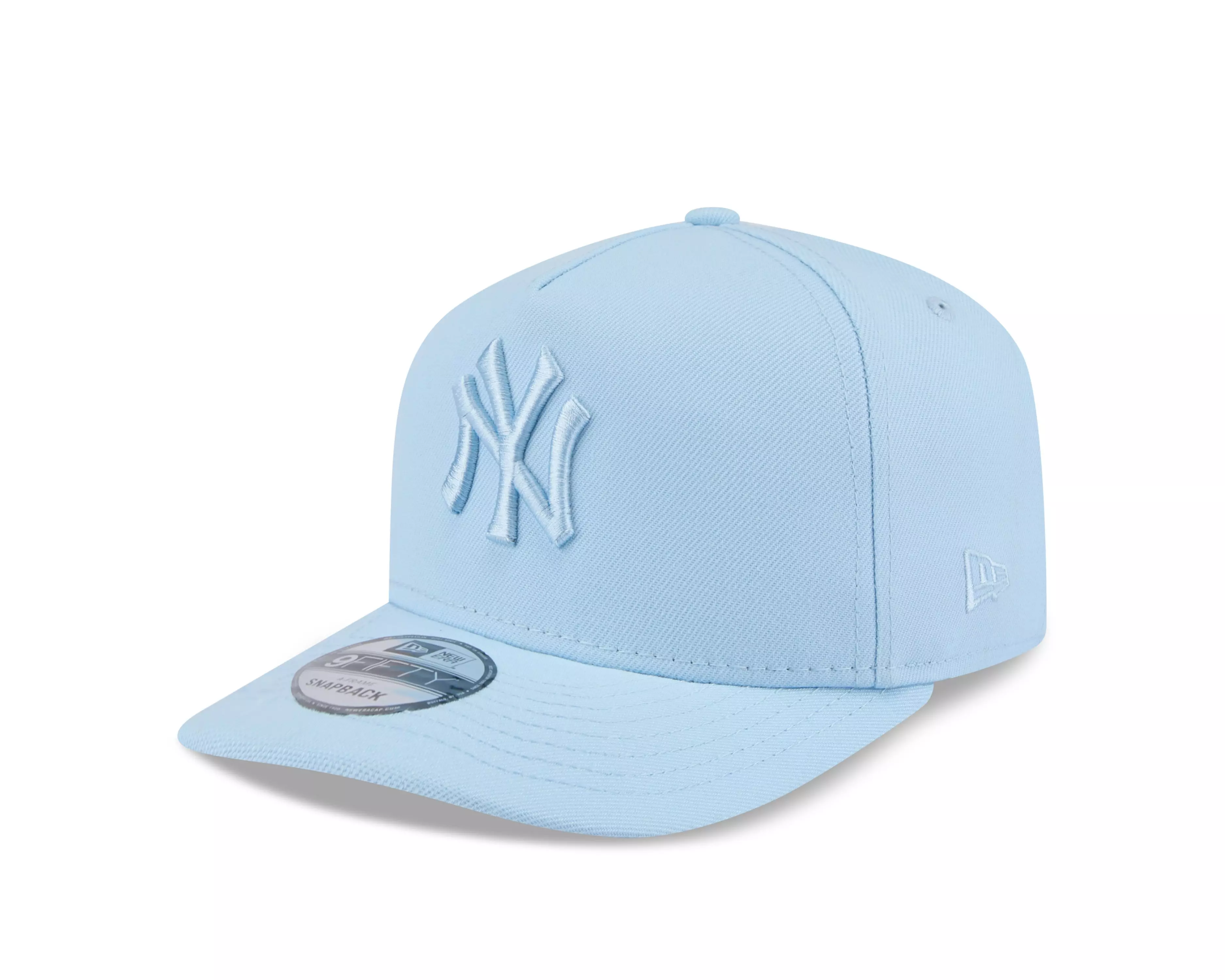New Era New York Yankees 9FIFTY A Frame Flood Snapback Hat-Light Blue - LT BLUE