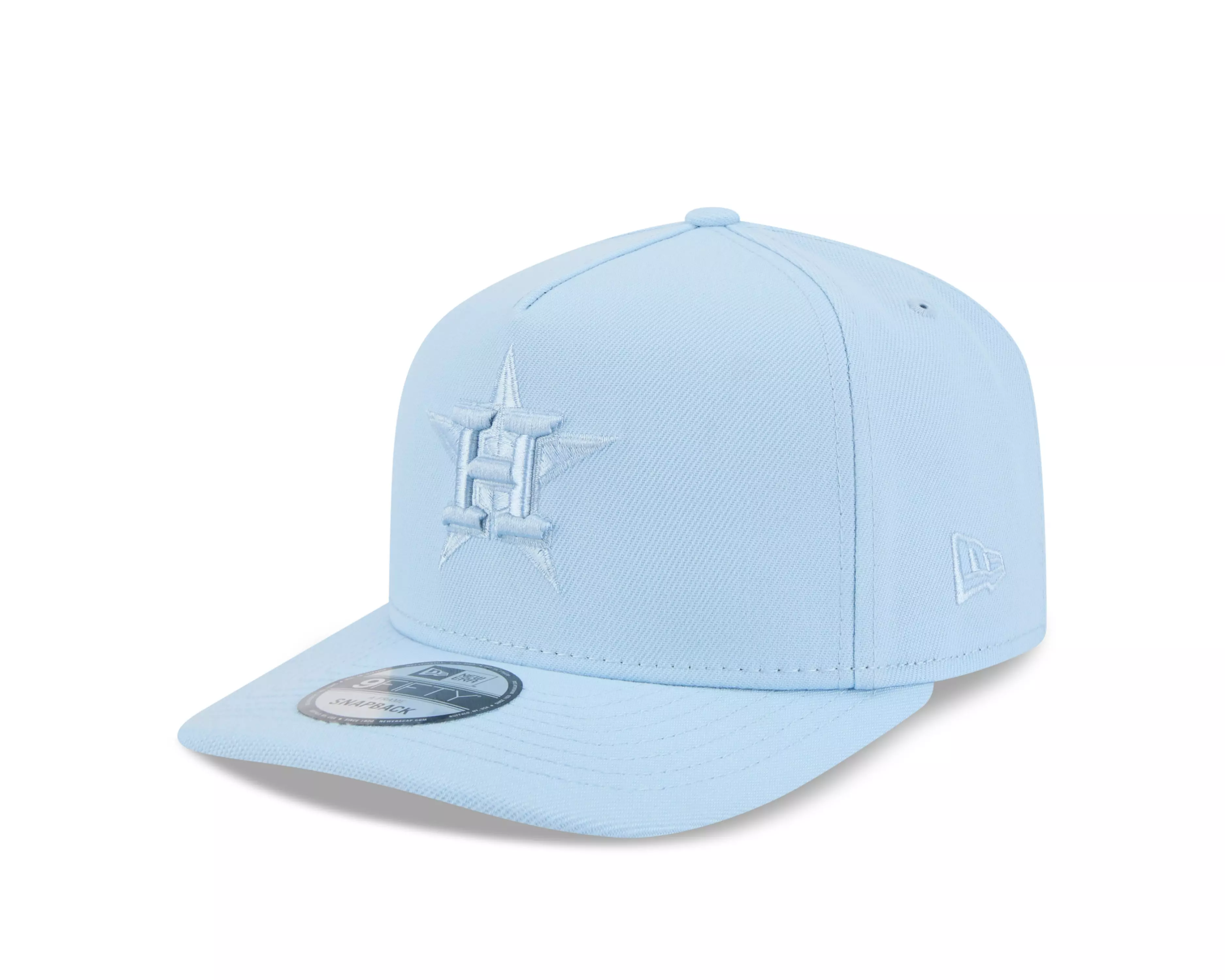 New Era Houston Astros 9FIFTY A Frame Flood Snapback Hat-Light Blue - LT BLUE