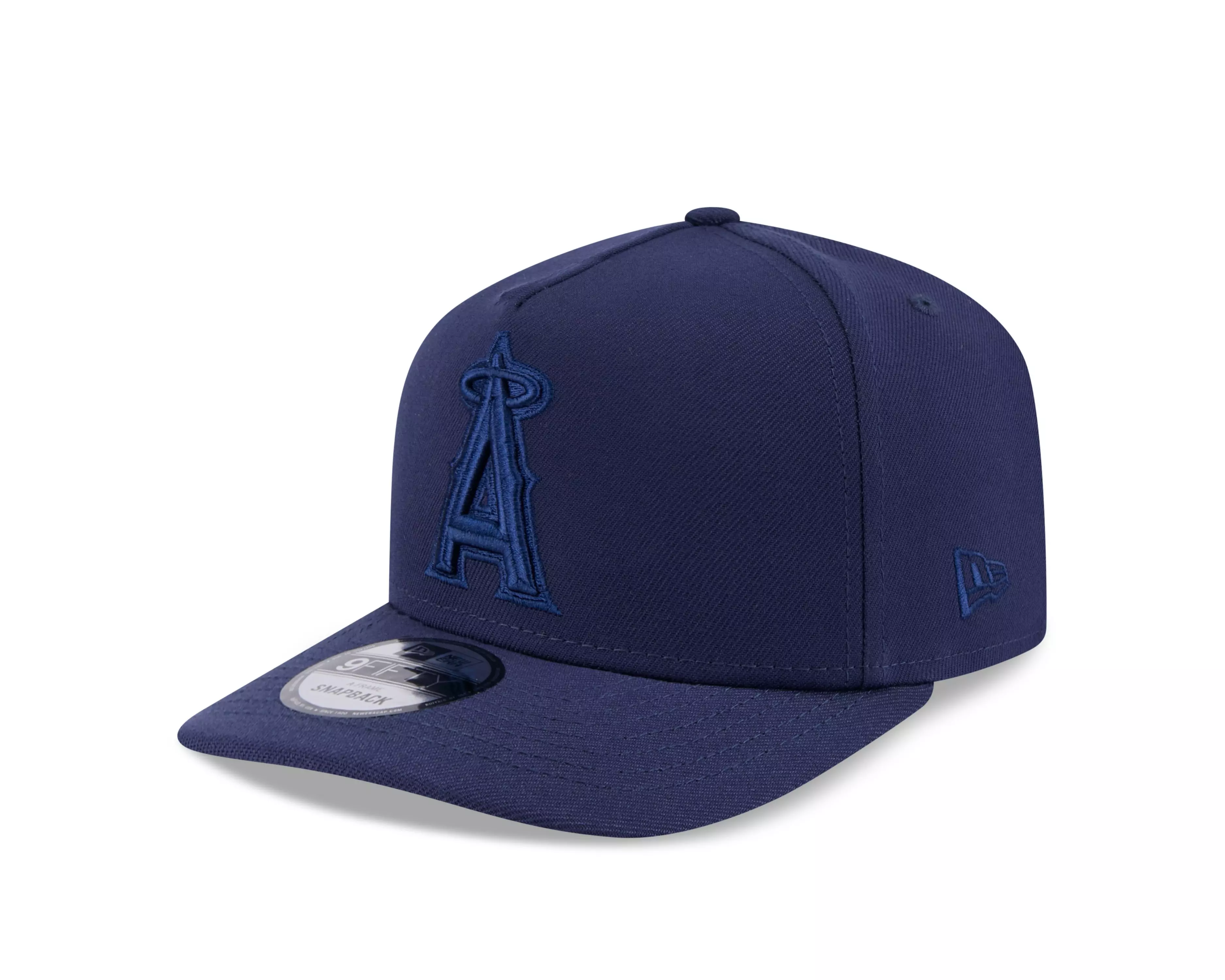 New Era Los Angeles Angels 9FIFTY A Frame Flood Snapback Hat-Navy - NAVY