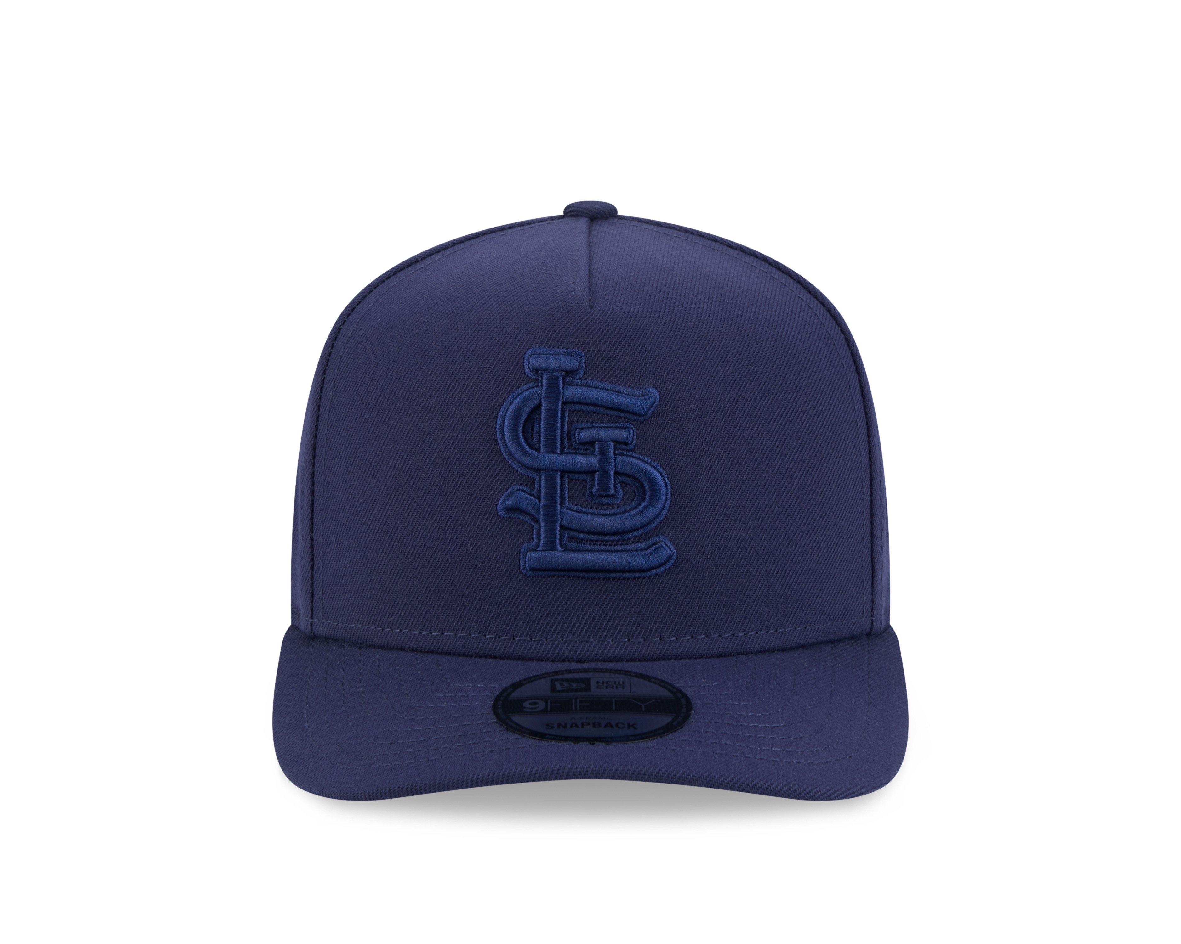 Men's New Era St. Louis Cardinals 9FIFTY A Frame Flood Snapback Hat-Navy