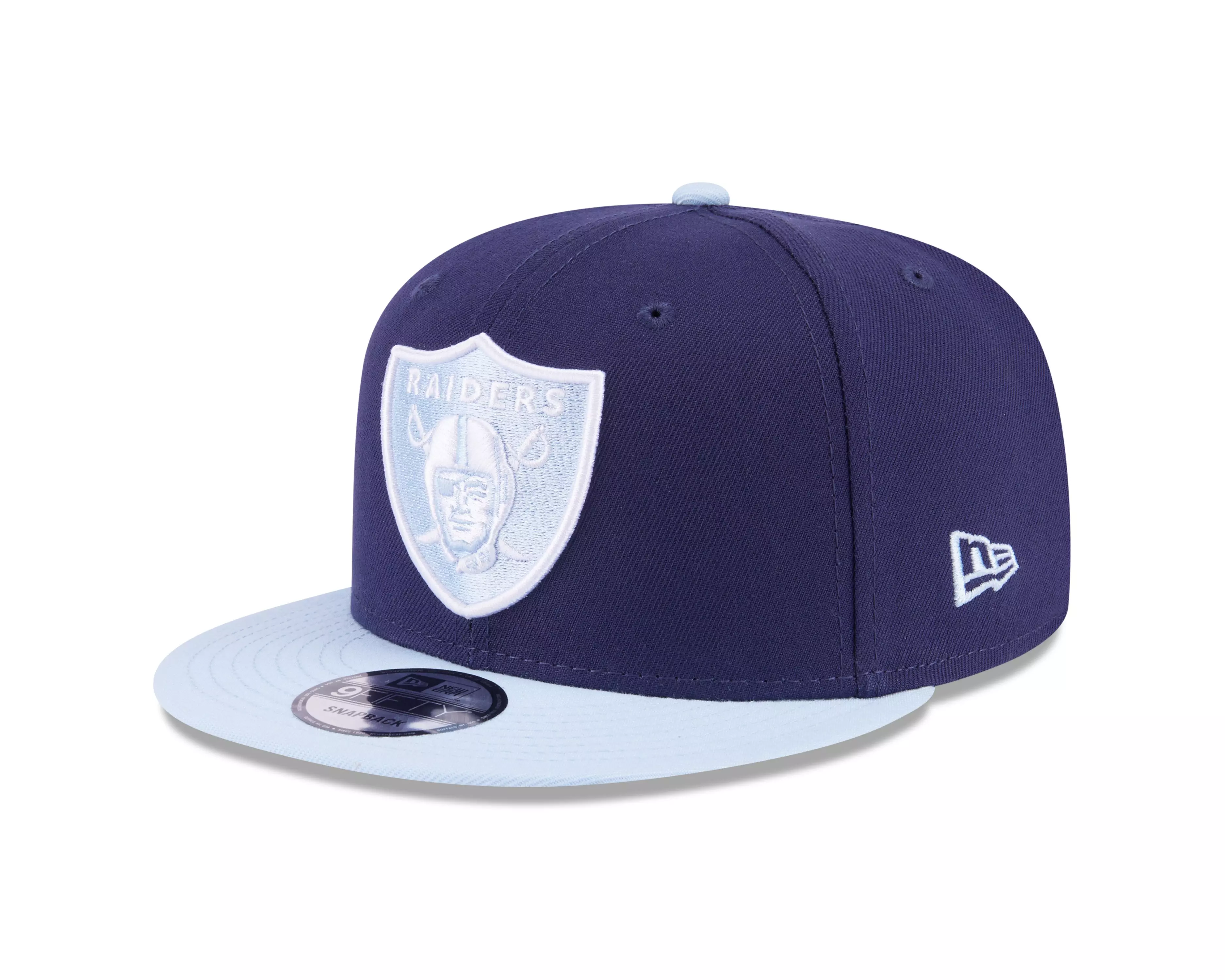 New Era Los Vegas Raiders 9FIFTY 2-Tone Snapback Hat-Navy/Light Blue - NAVY/LT BLUE