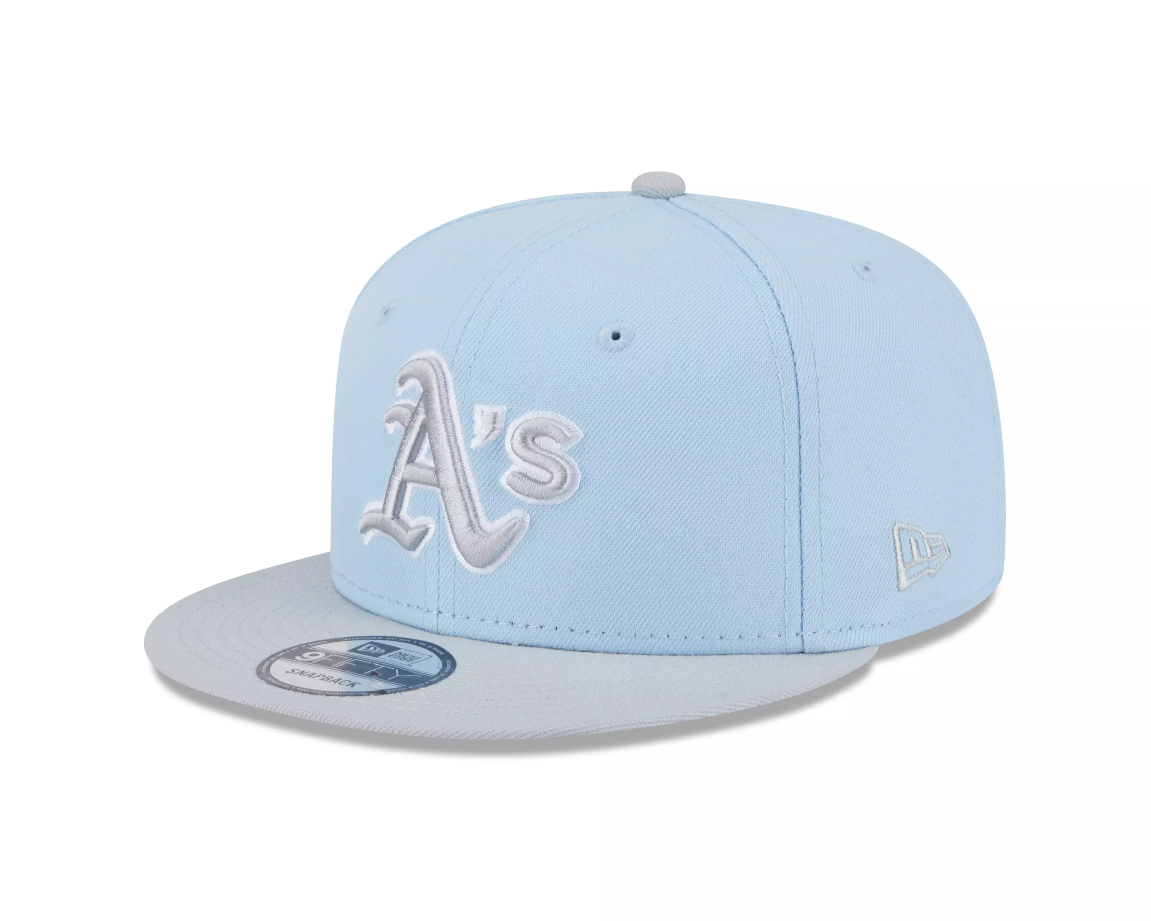 New Era Oakland Athletics 9FIFTY 2-Tone Snapback Hat-Light Blue/Grey - LT BLUE/GREY
